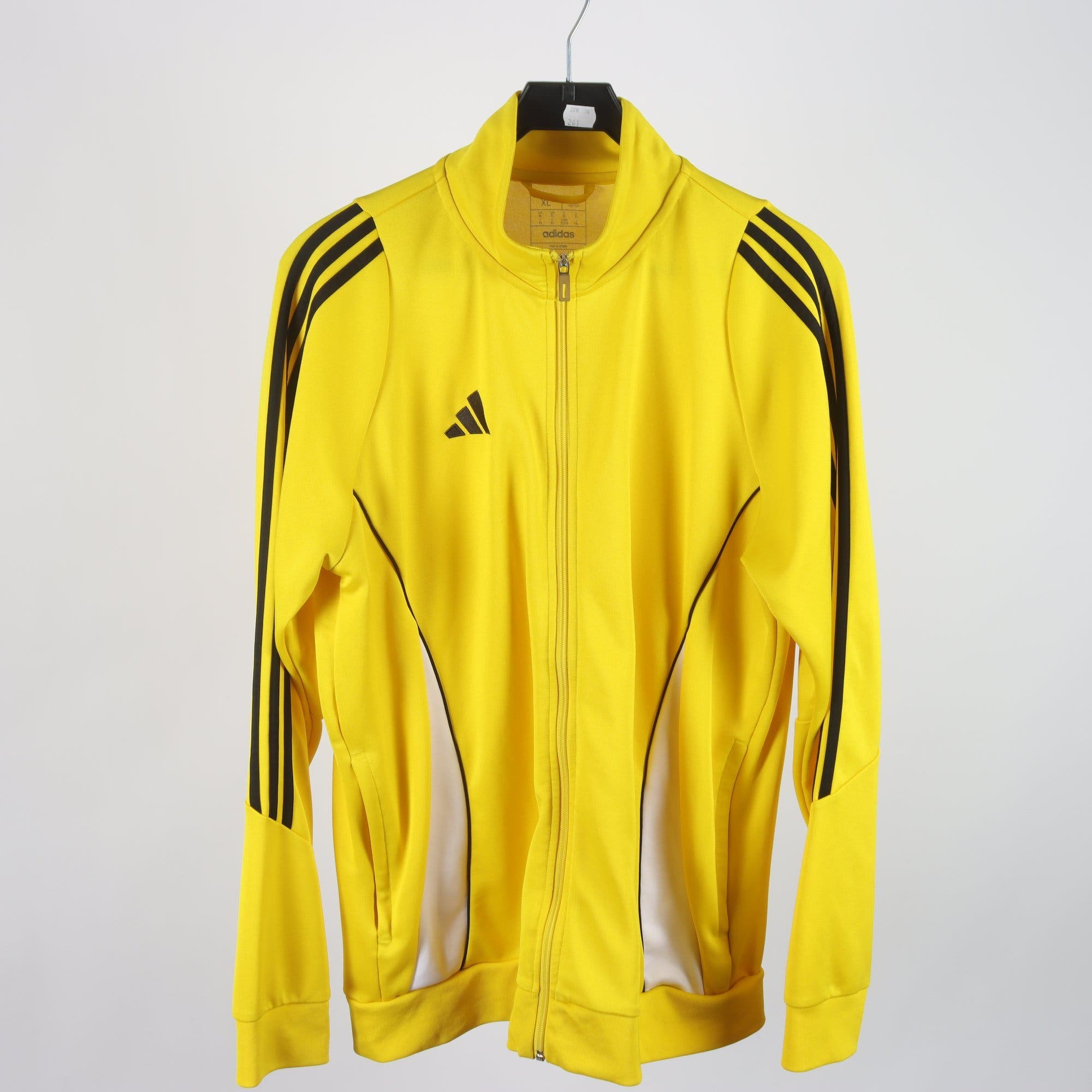 Träningsjacka, Adidas, gul, svart, stl. XL.