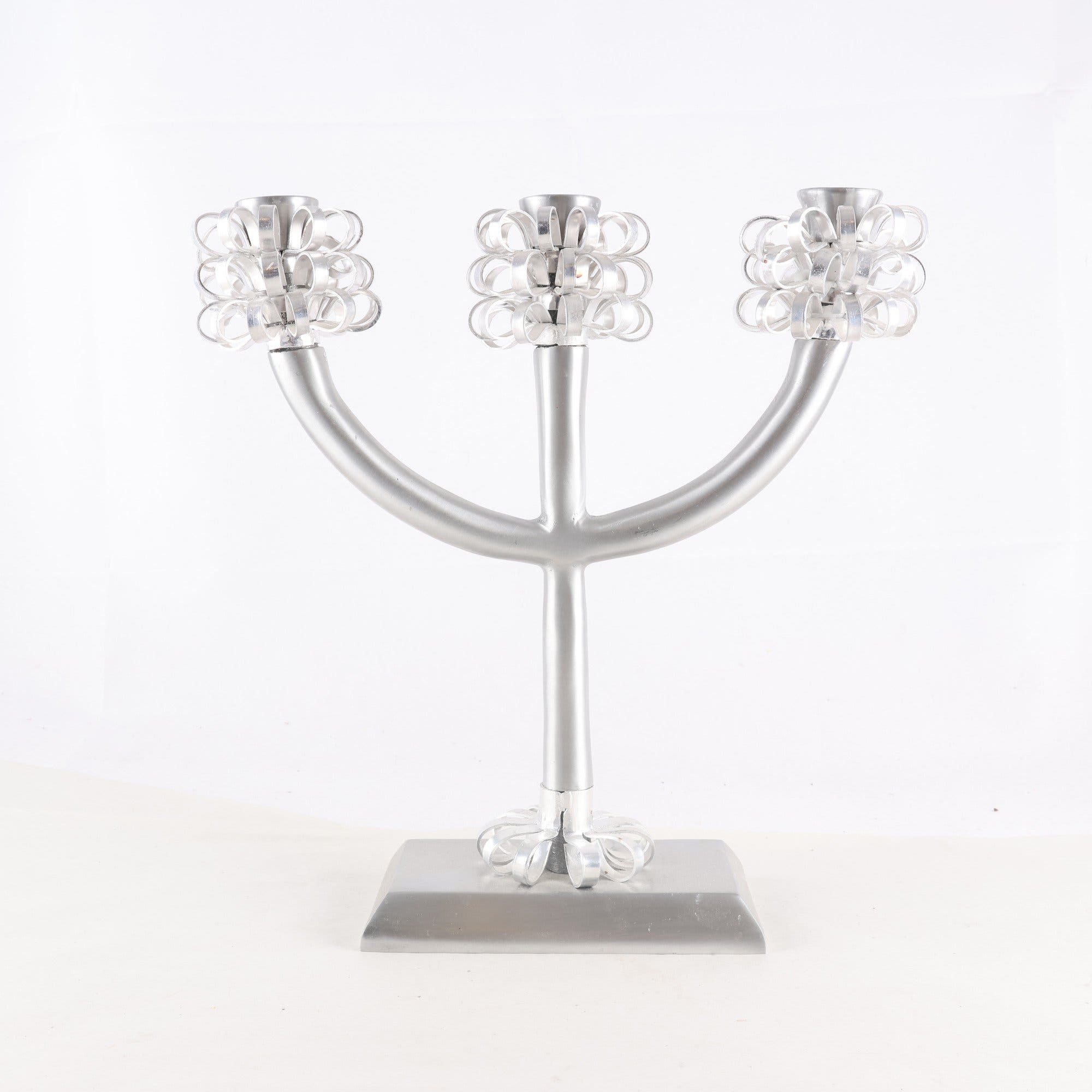 Ljusstake, aluminium, Gotlandsstaken, Fafner. Samfraktas ej