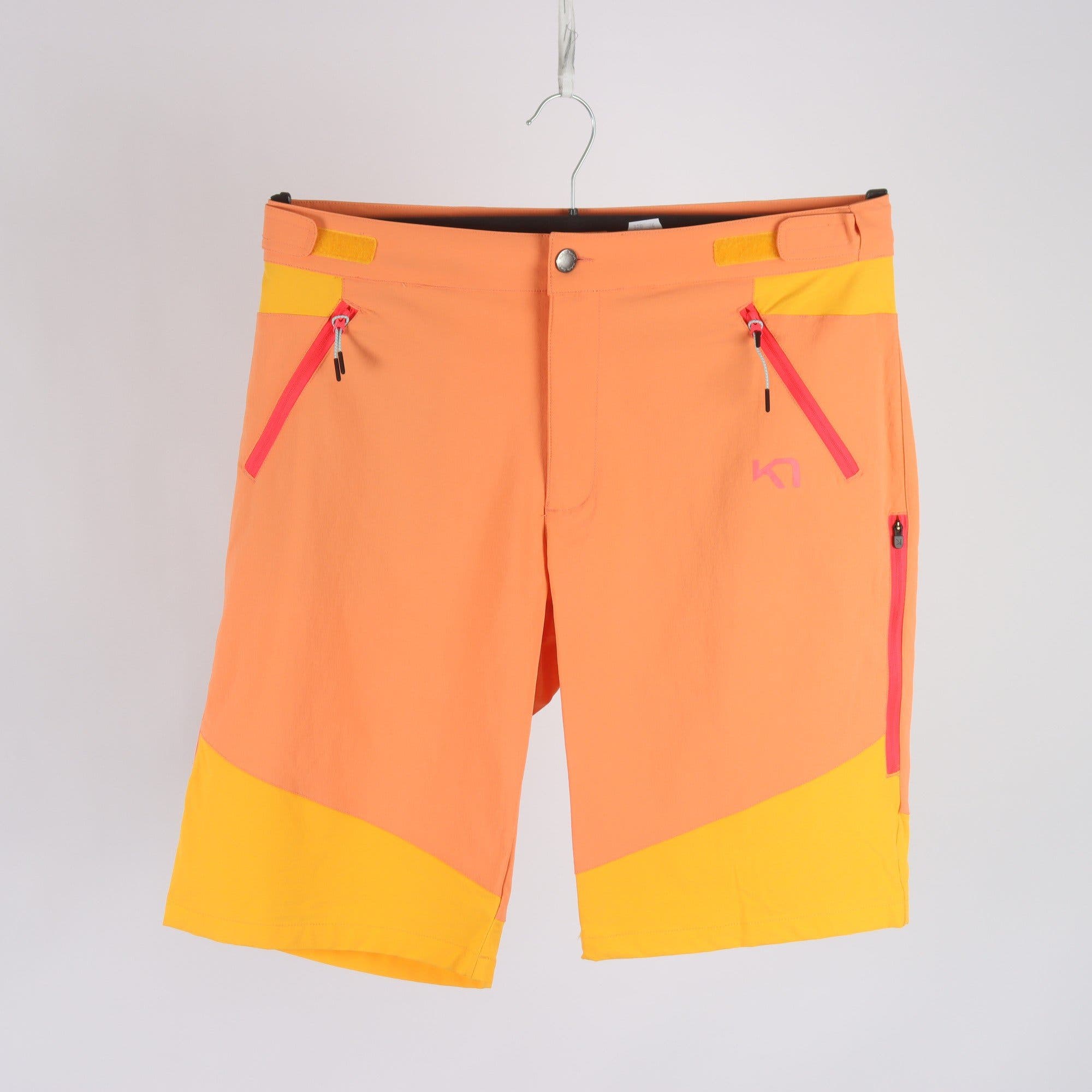 Shorts, Kari Traa, orange, gul, stl. L.
