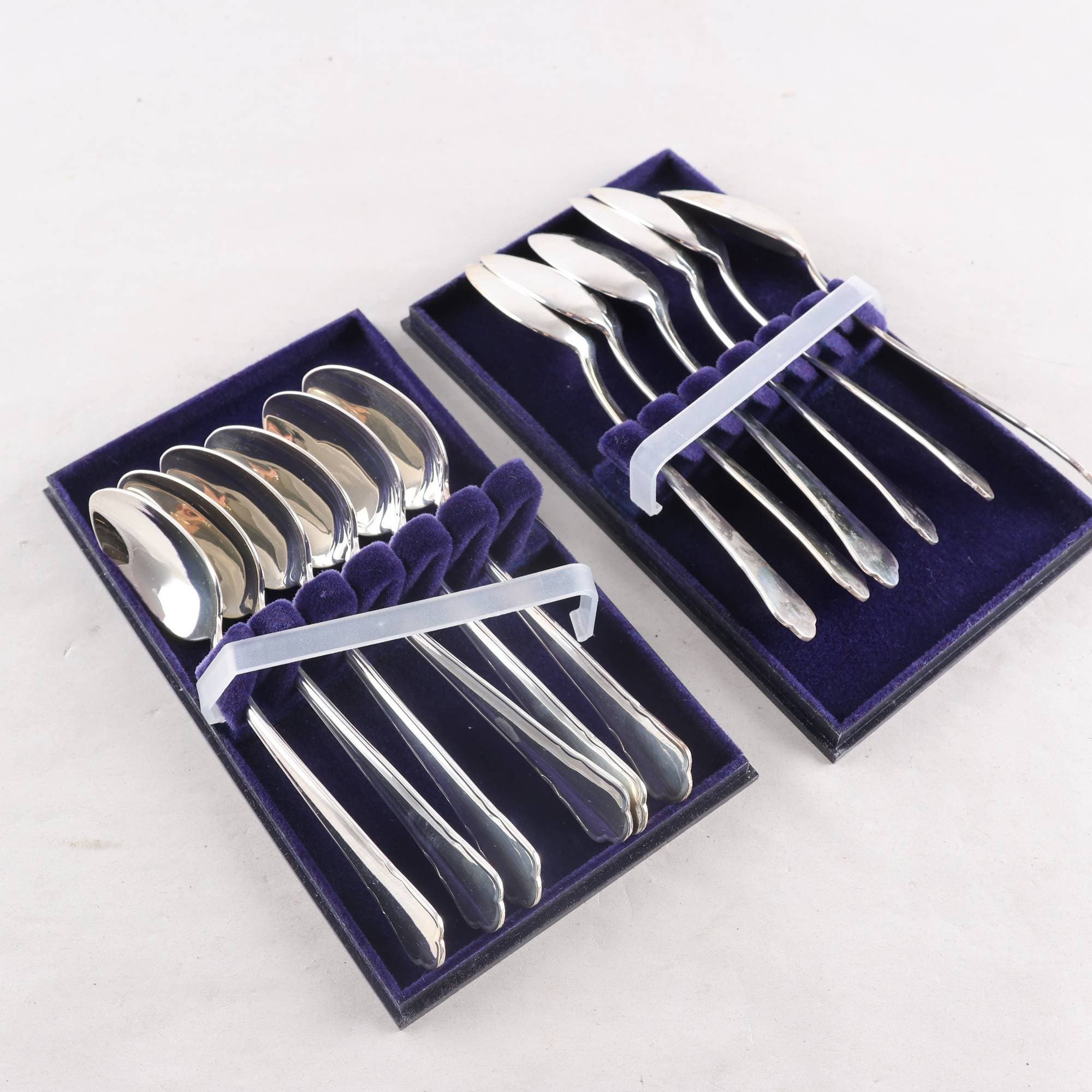 Kaffeskedar, silver, 830, Chippendale, 12 st