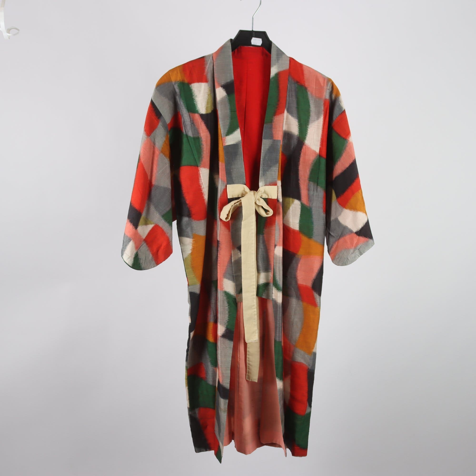 Kimono, Okänd, röd, grön, stl. ca. L.