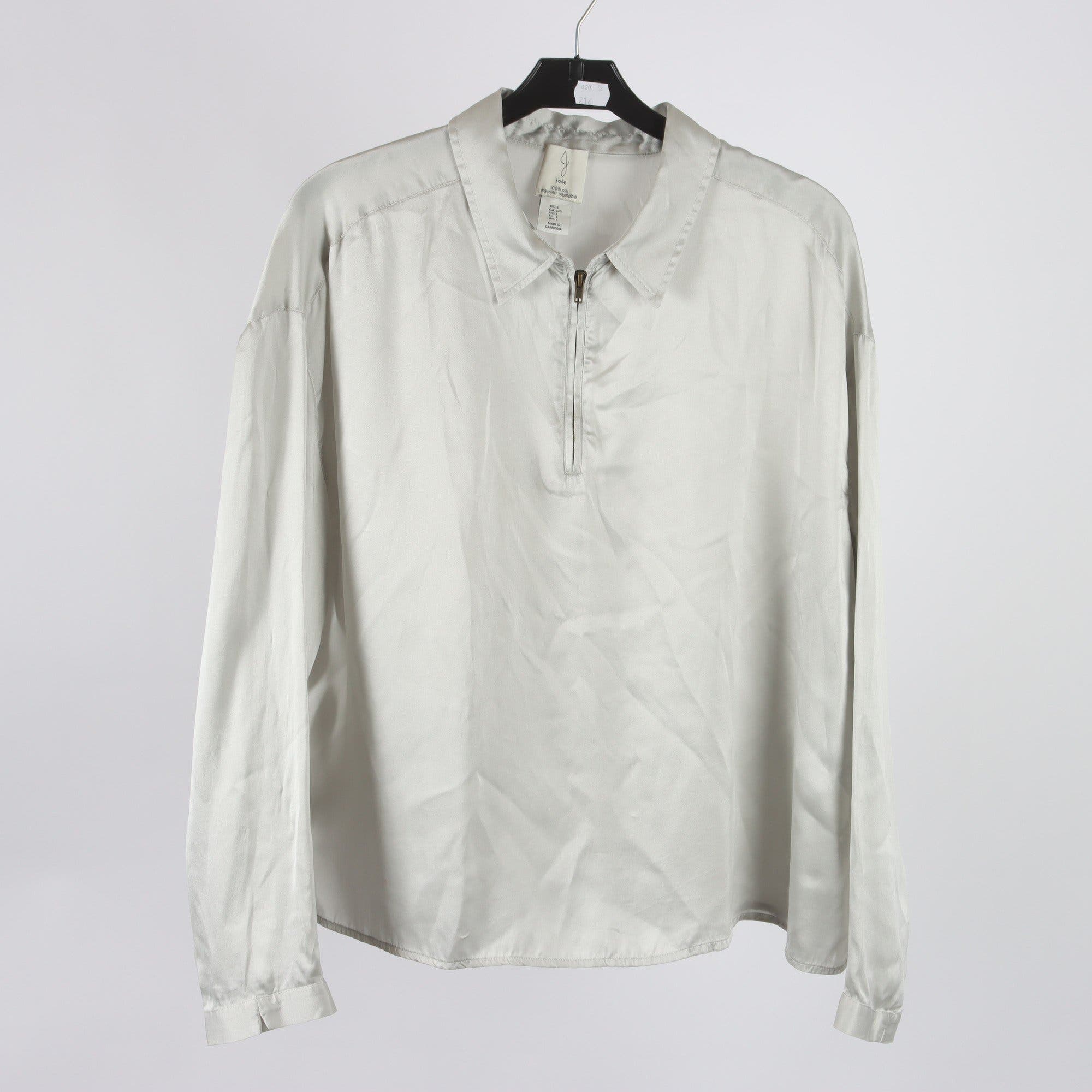 Blus, Joie, grå, 100% silke, stl. L.
