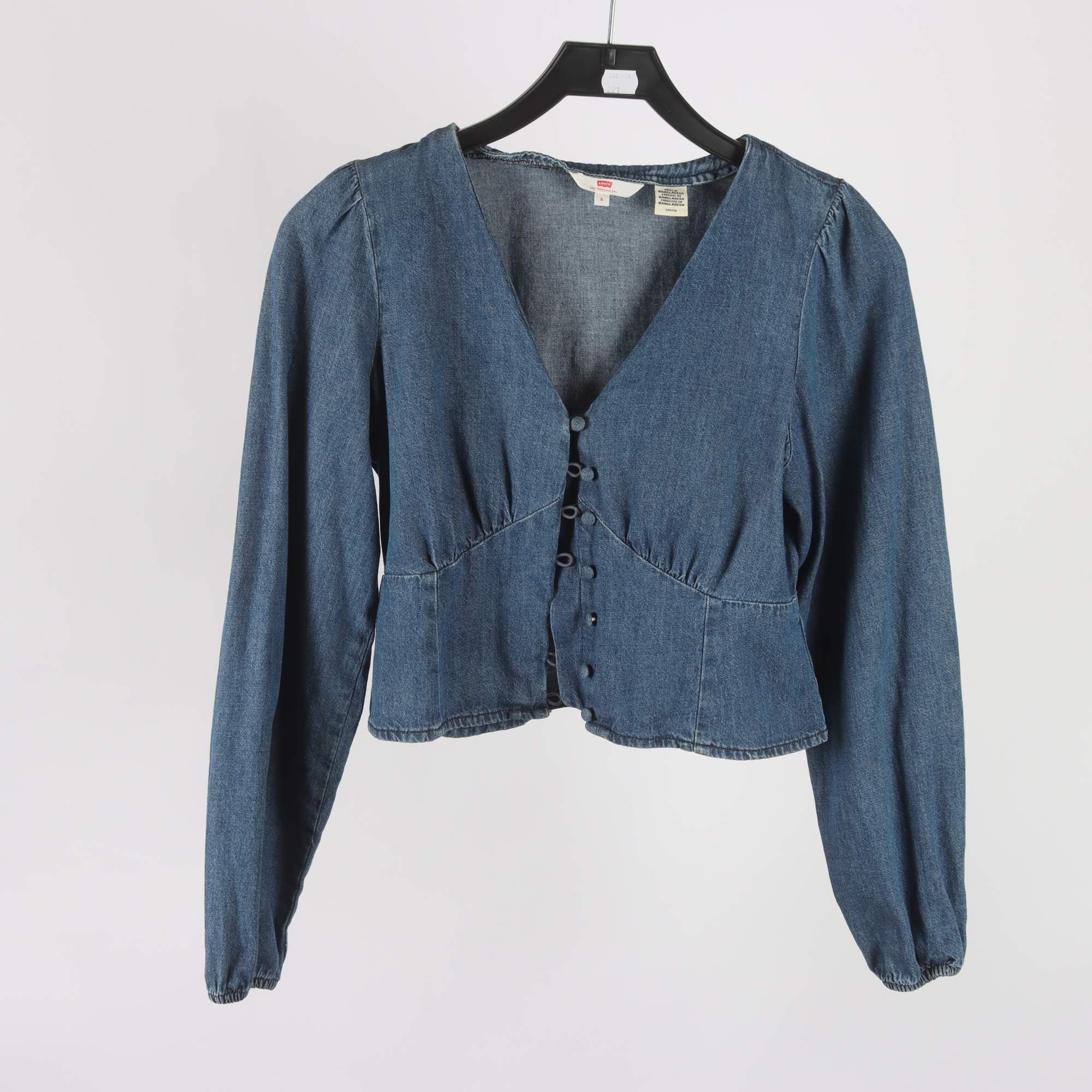 Blus, Levis, blå, jeans, stl. S.