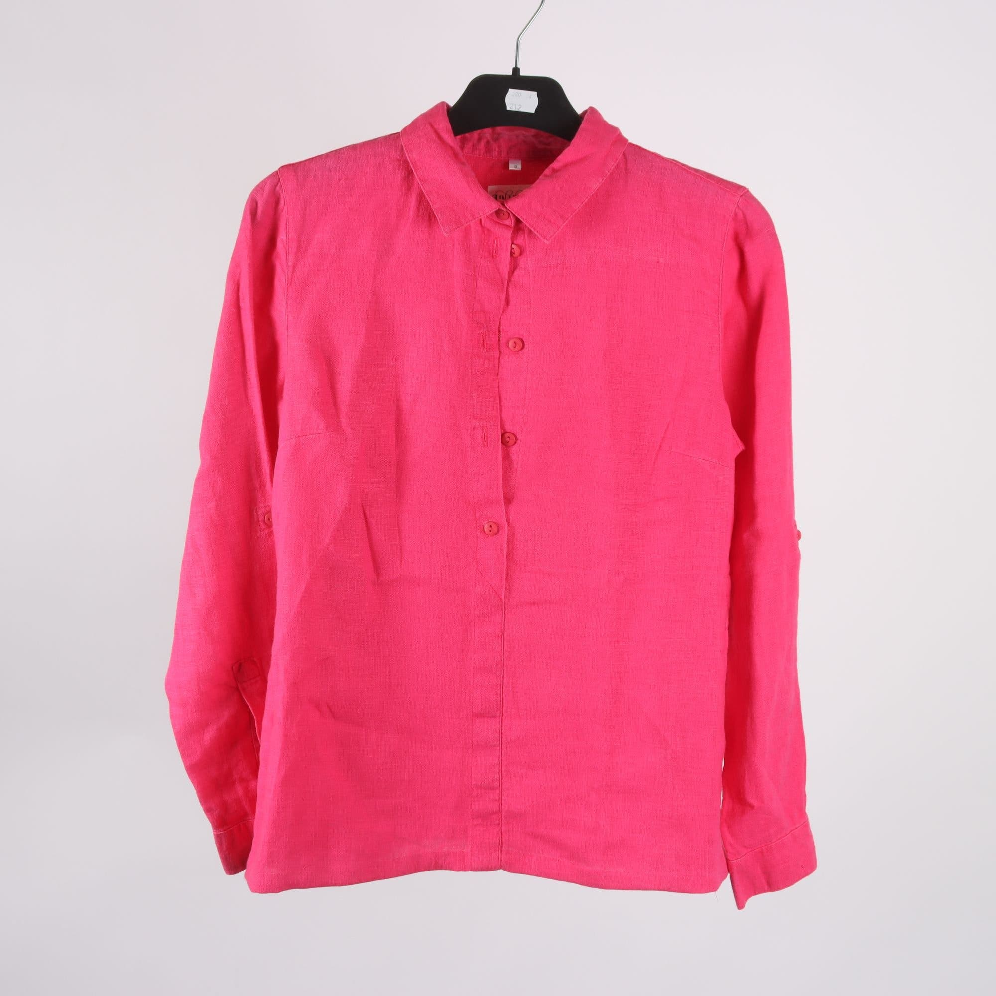 Blus, Lin Living, rosa, lin, stl. S.