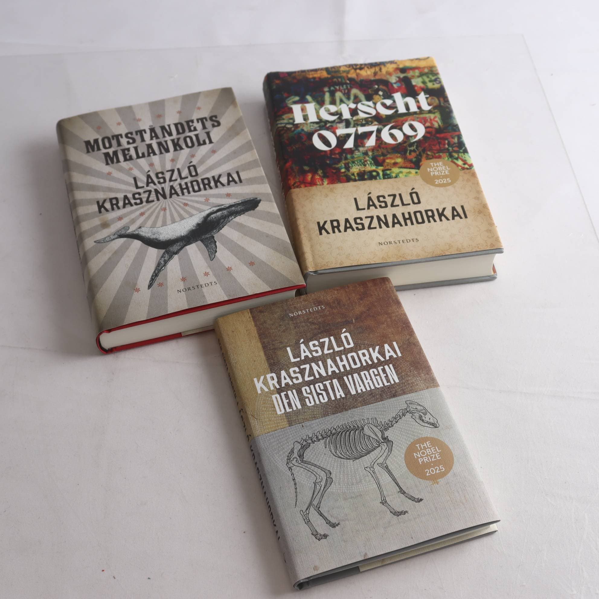 László Krasznahorkai, bokpaket med 3 volymer