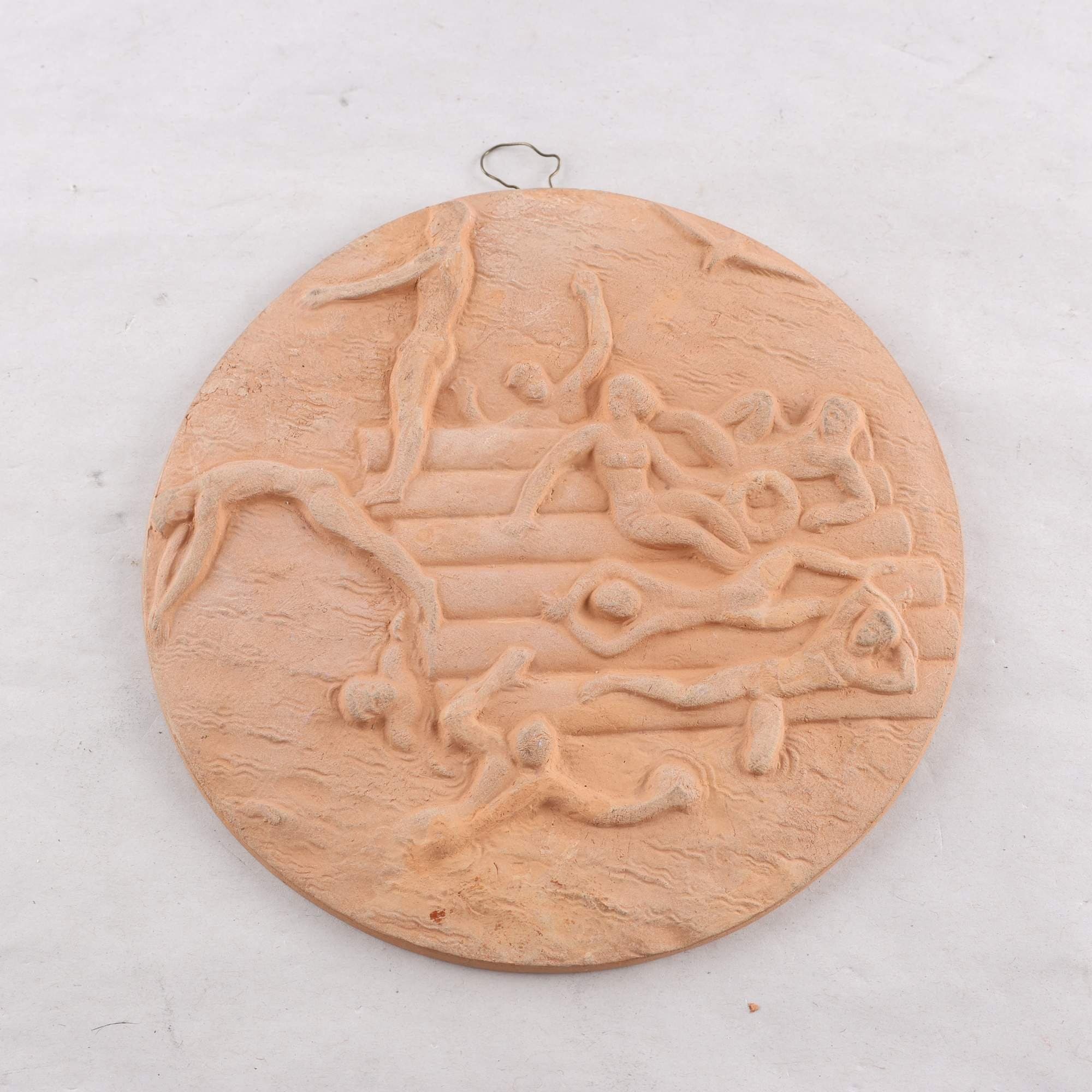 Väggrelief, terracotta, okänd