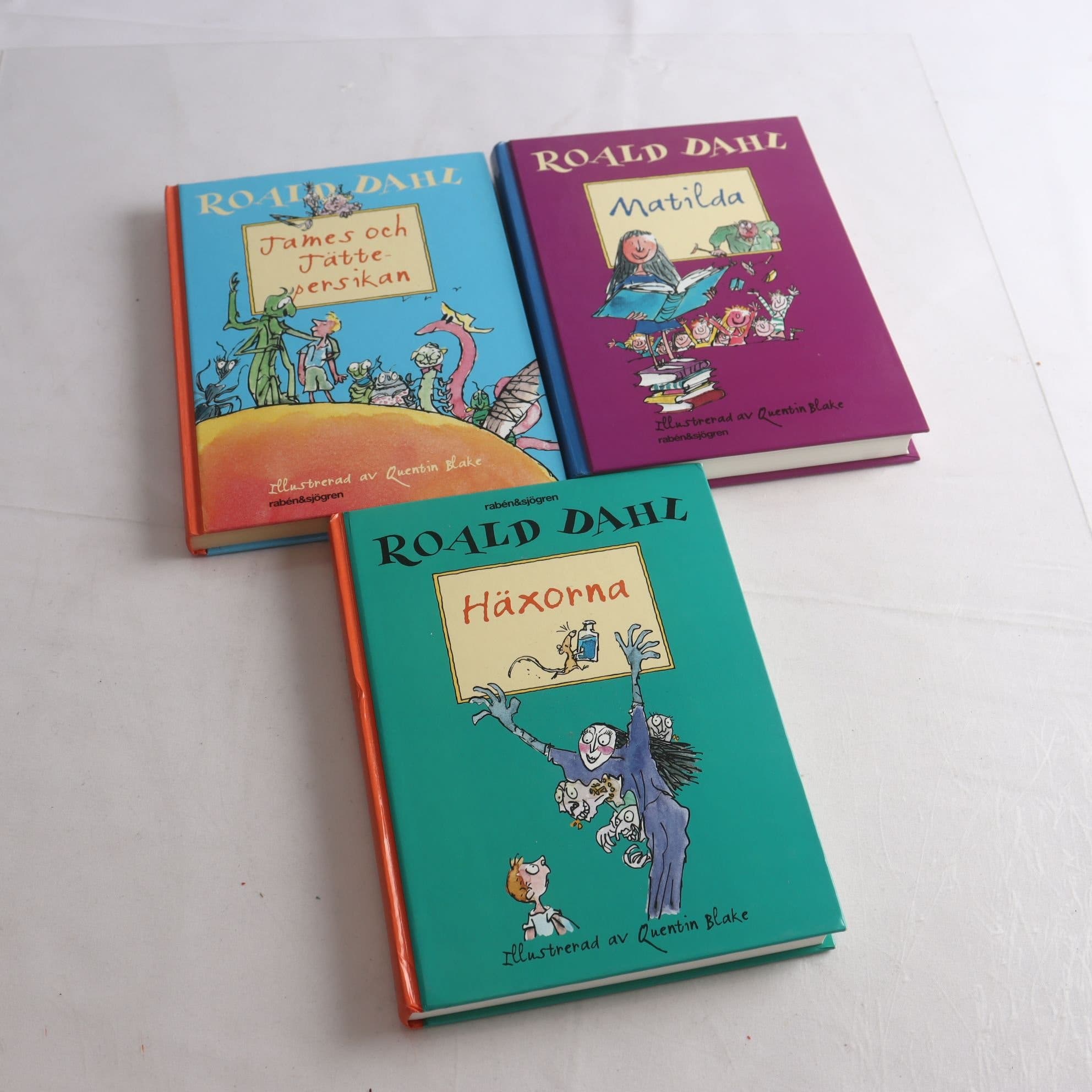 Roald Dahl, bokpaket med 3 volymer