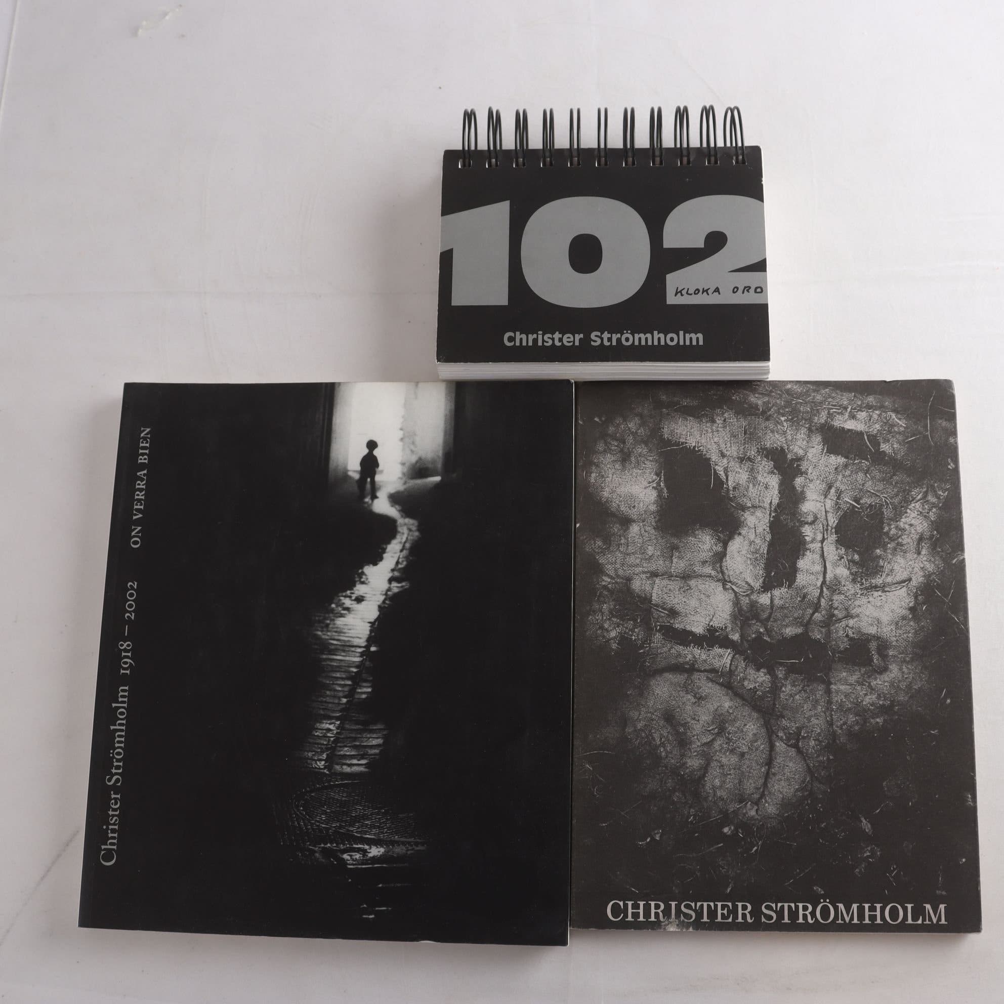 Christer Strömholm, bokpaket med 3 volymer