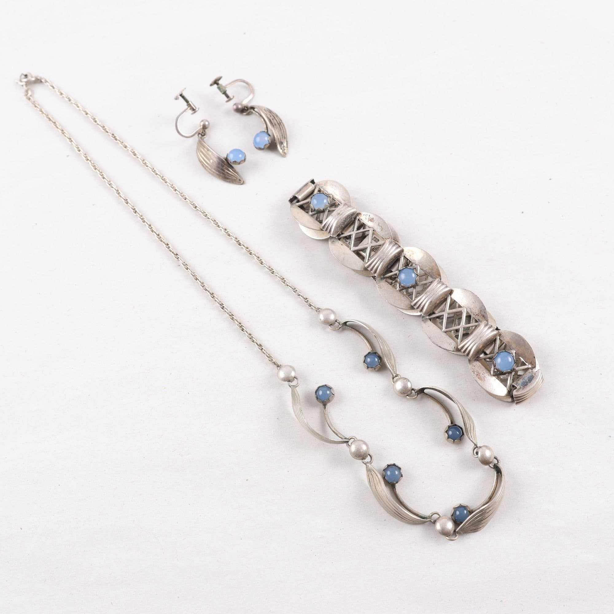 Smyckesset, silver, vintage