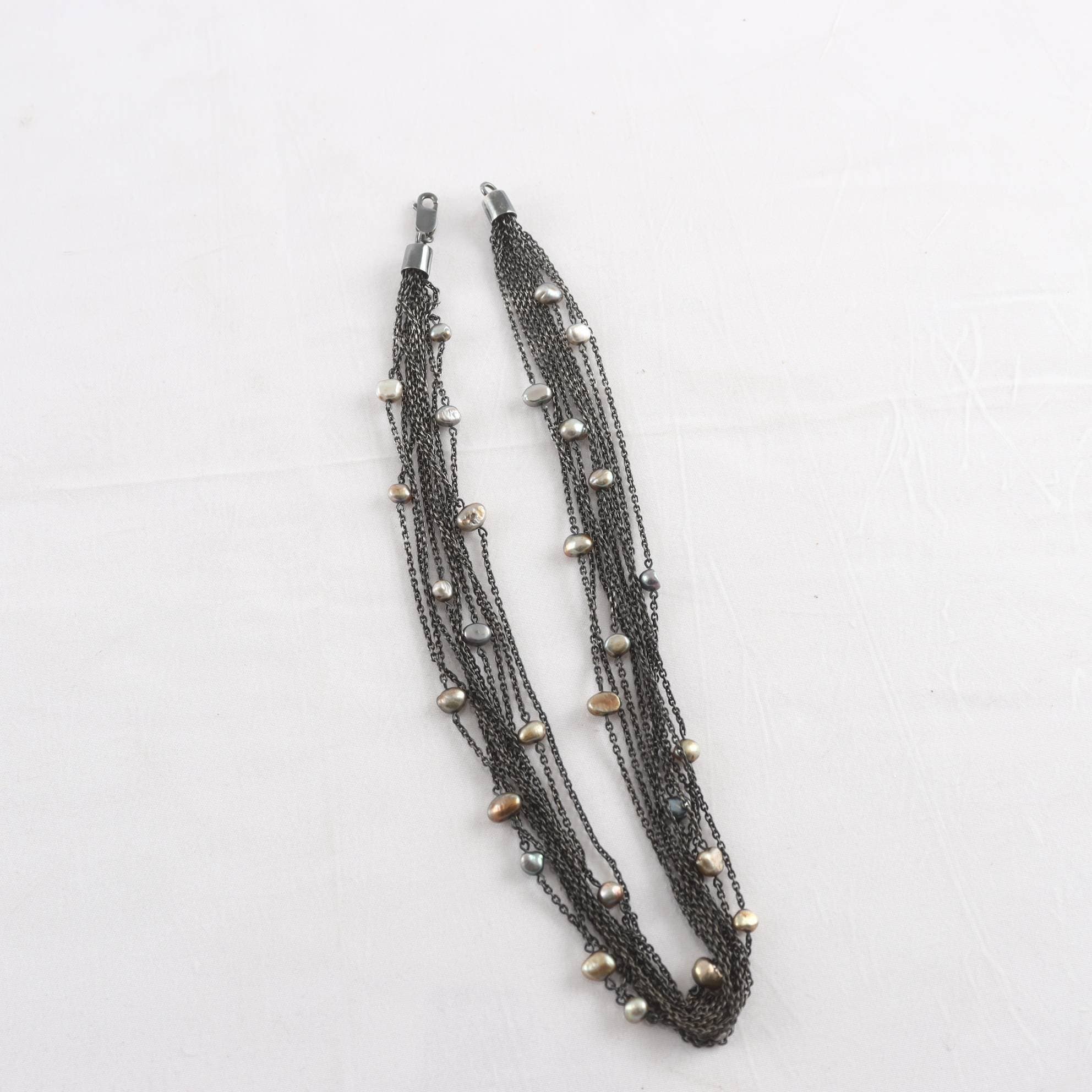 Halsband, Silver 925, länkar med utsmyckning.