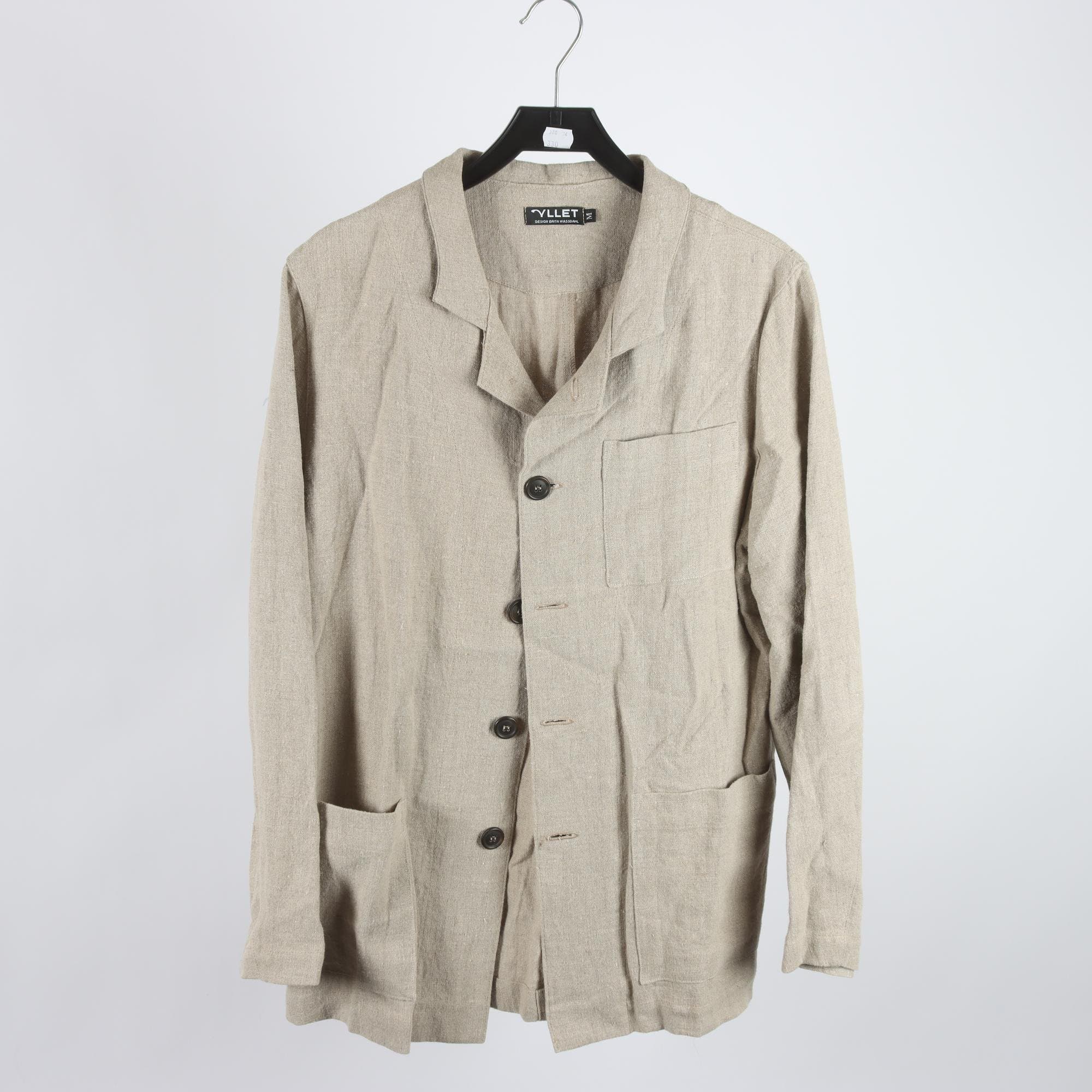 Kavaj, Yllet, beige, 100% lin, stl. M.