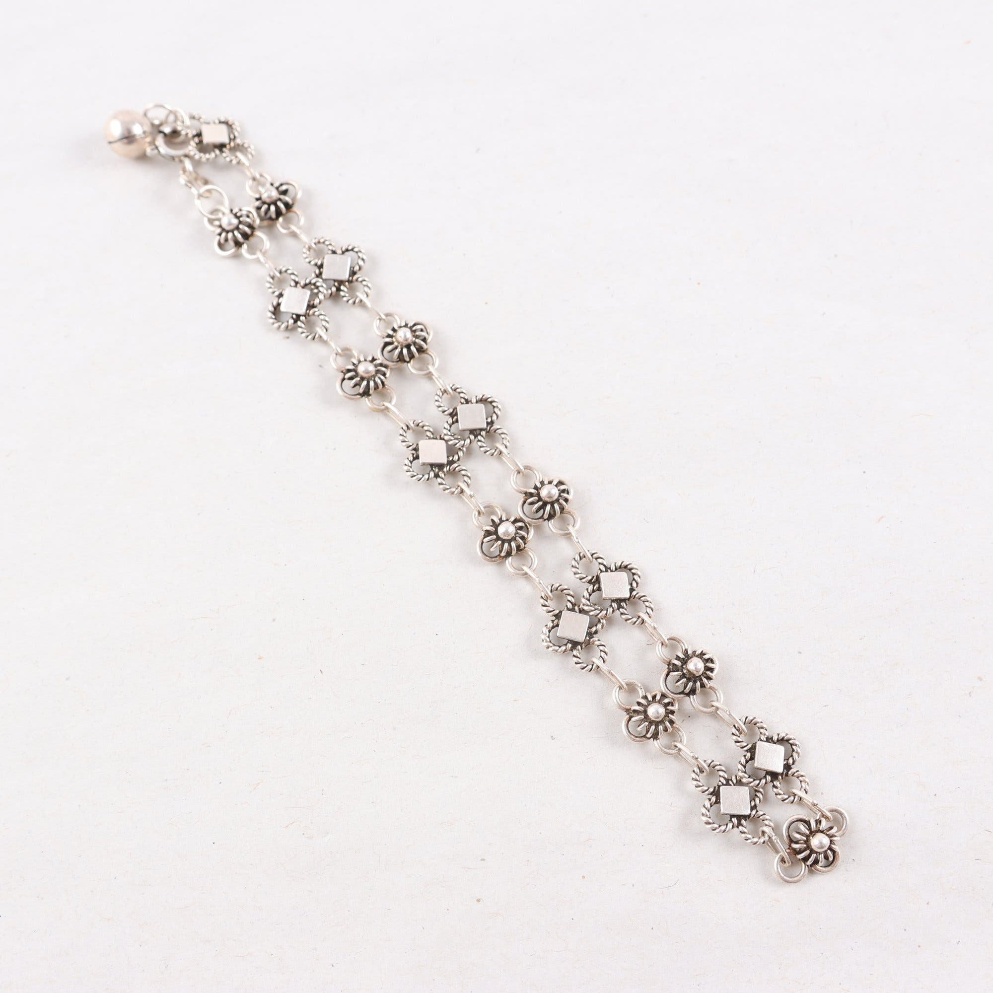 Armband / fotlänk, silver