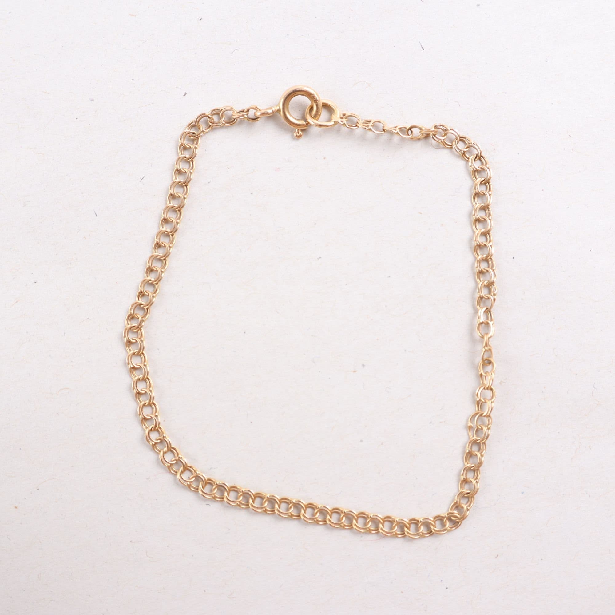 Armband, bismarck, guld 18k, vikt: 2,0 g