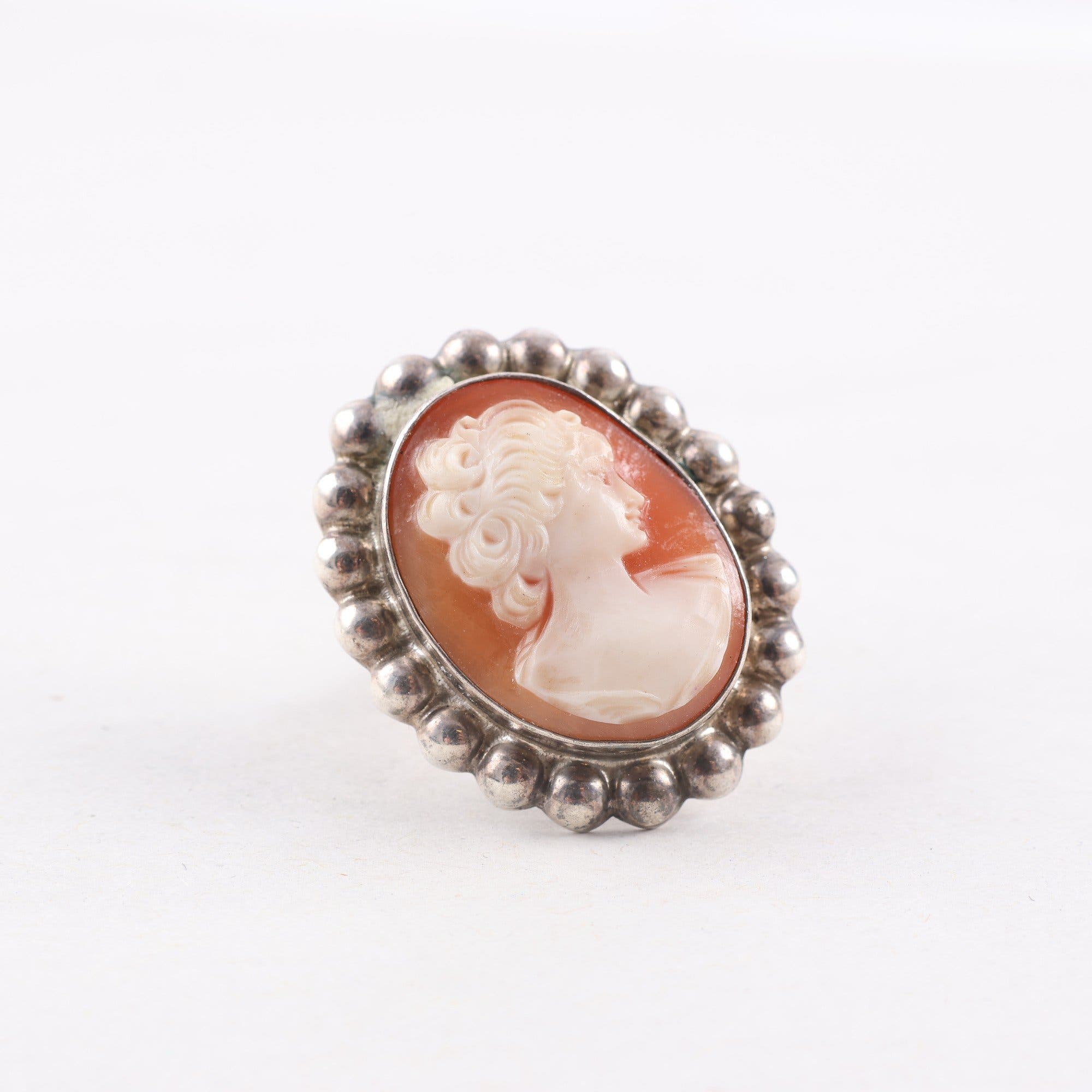 Ring, silver 925, kamé, vintage