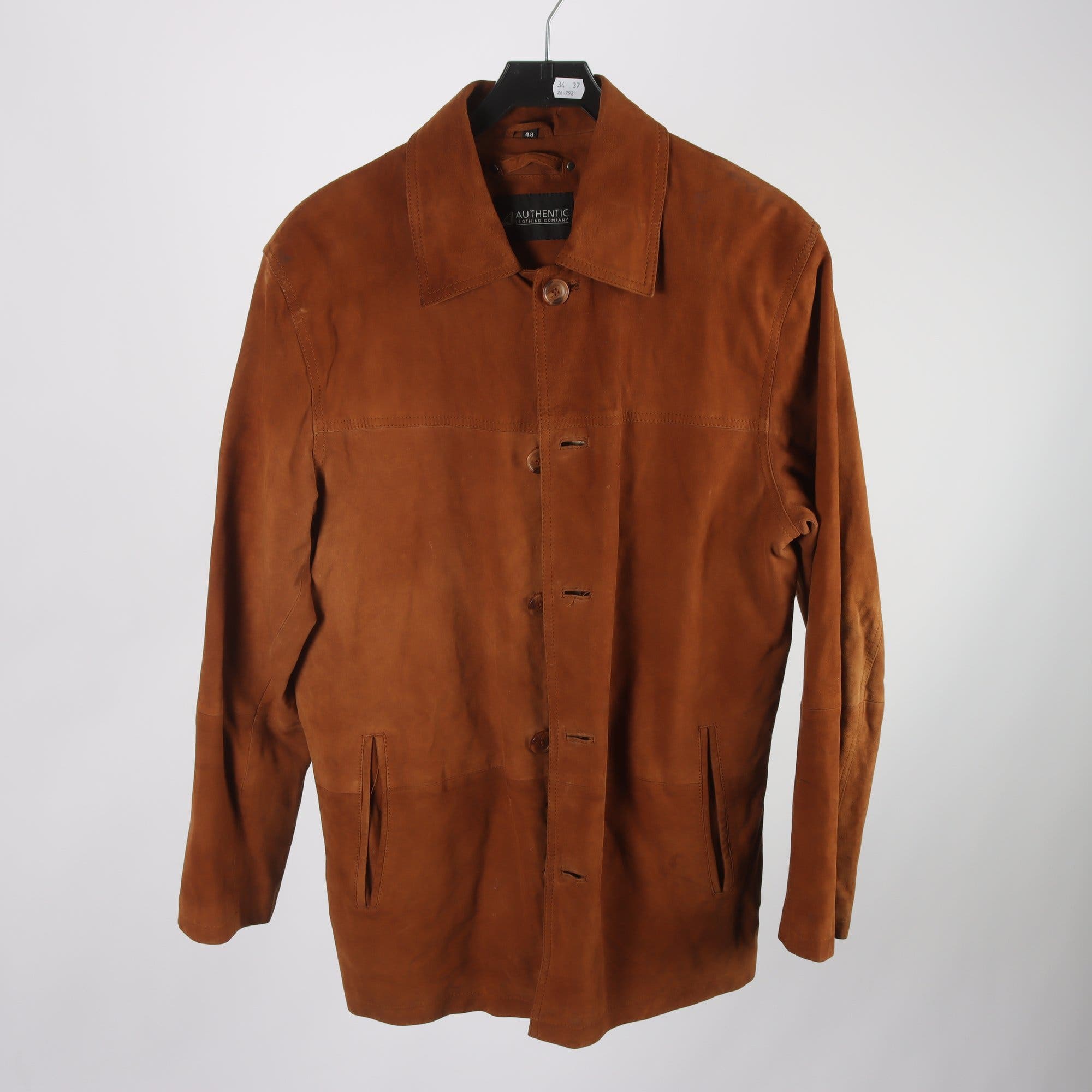 Mockajacka, Authentic clothing company, 100% läder, stl 48