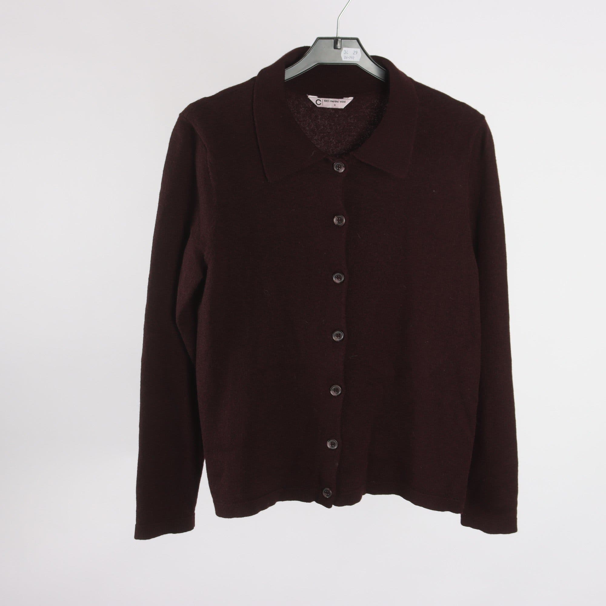 Stickad kofta, Cubus, 100% merino ull, stl. M