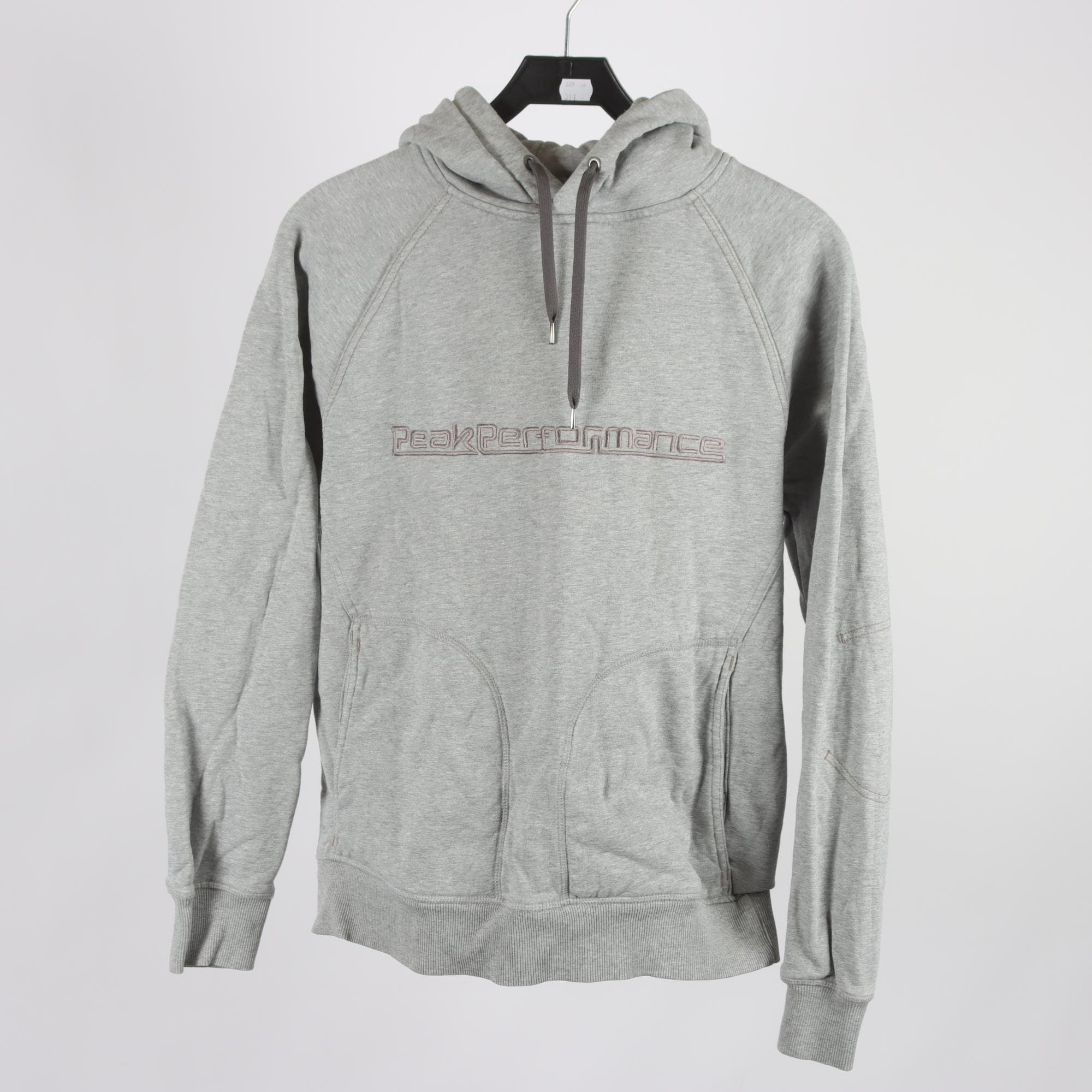 Hoodie, Peak Performance, grå, stl. M.