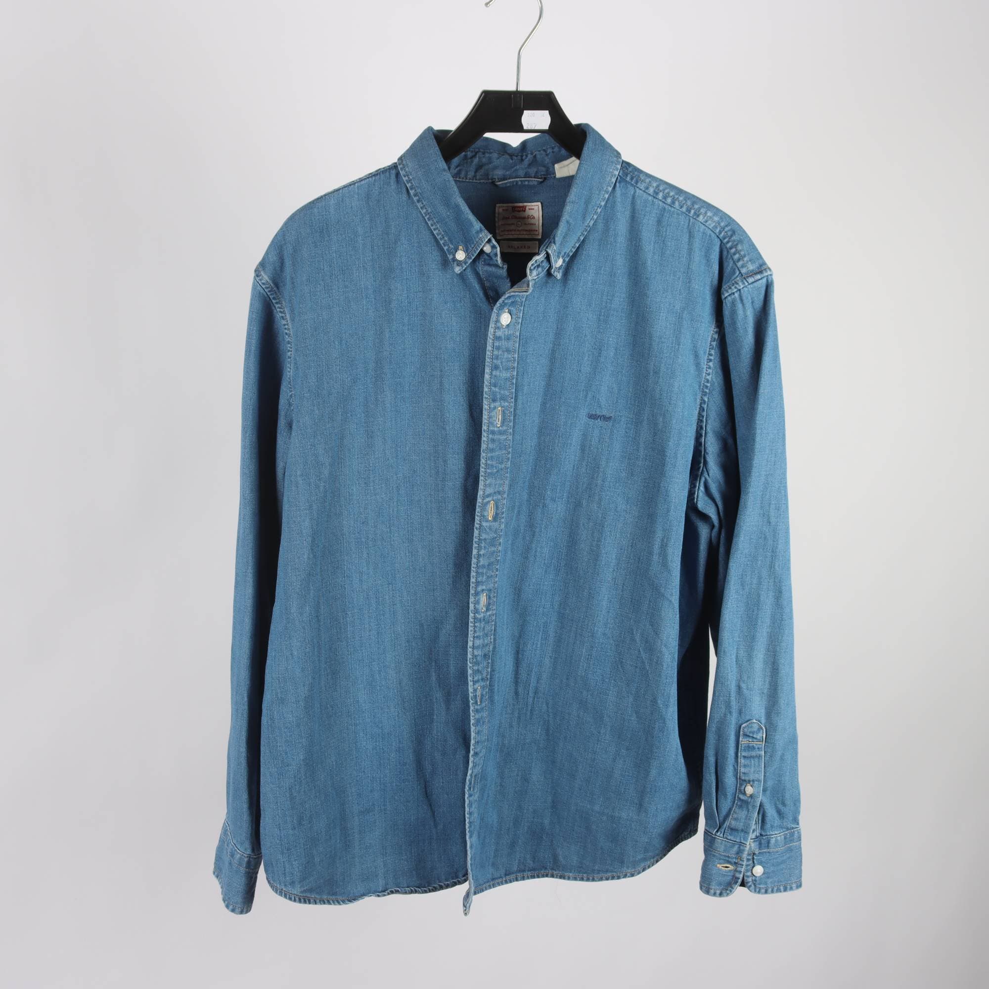 Jeansskjorta, Levis, blå, stl. L.