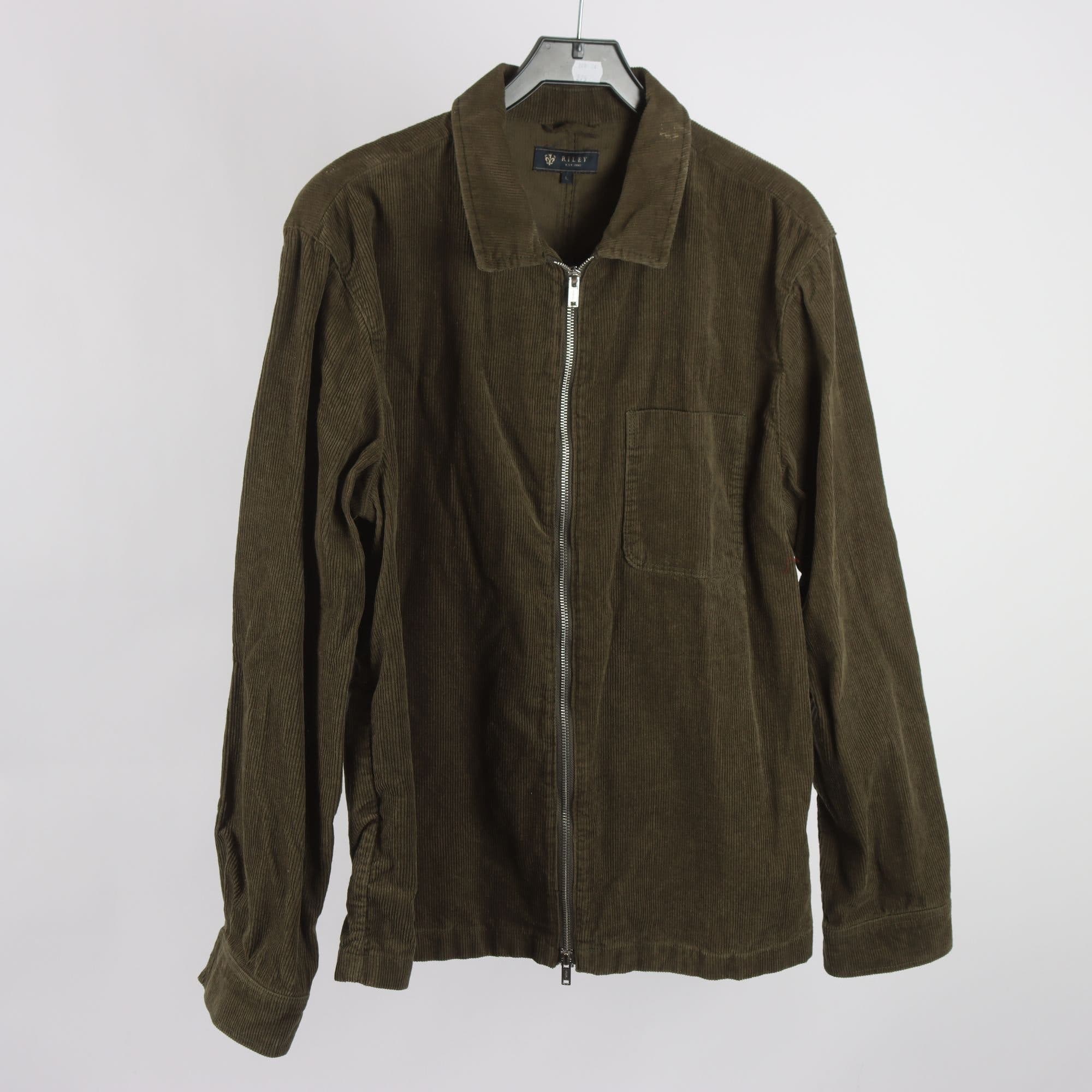 Overshirt, Riley, grön, manchester, stl. L.