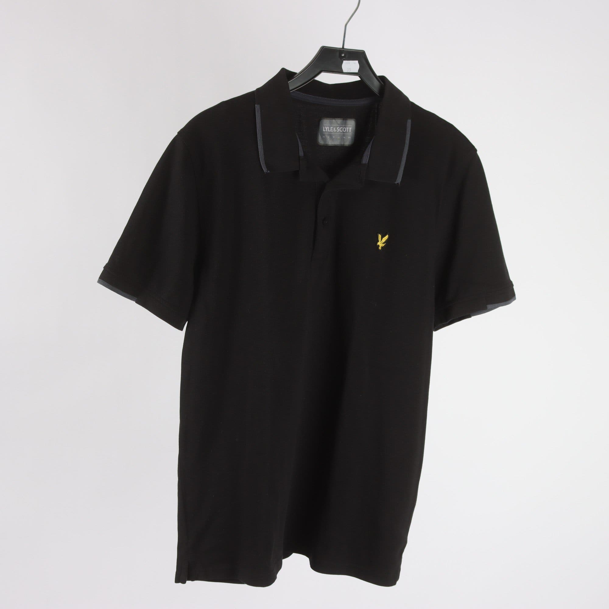 Piké, Lyle & Scott, svart, stl. L.