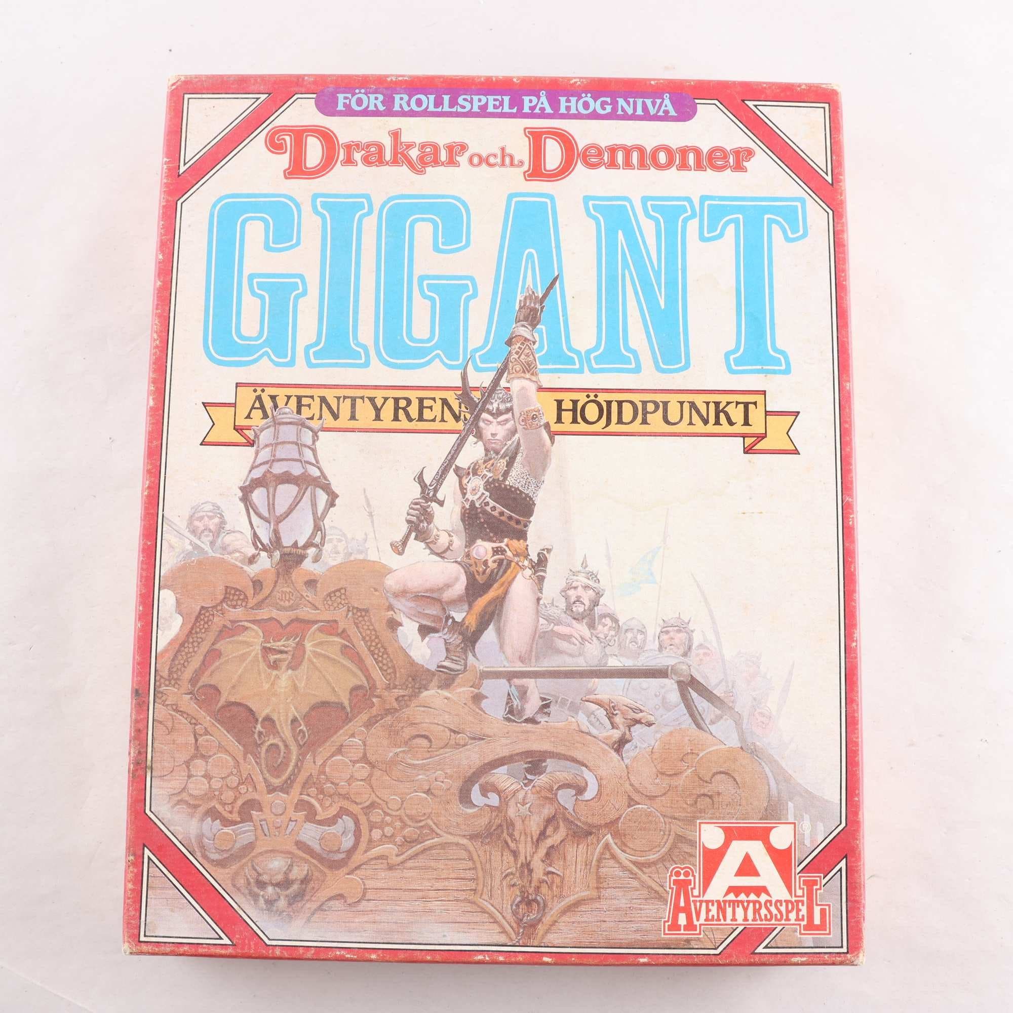 Rollspel, Drakar & demoner,gigant, retro.