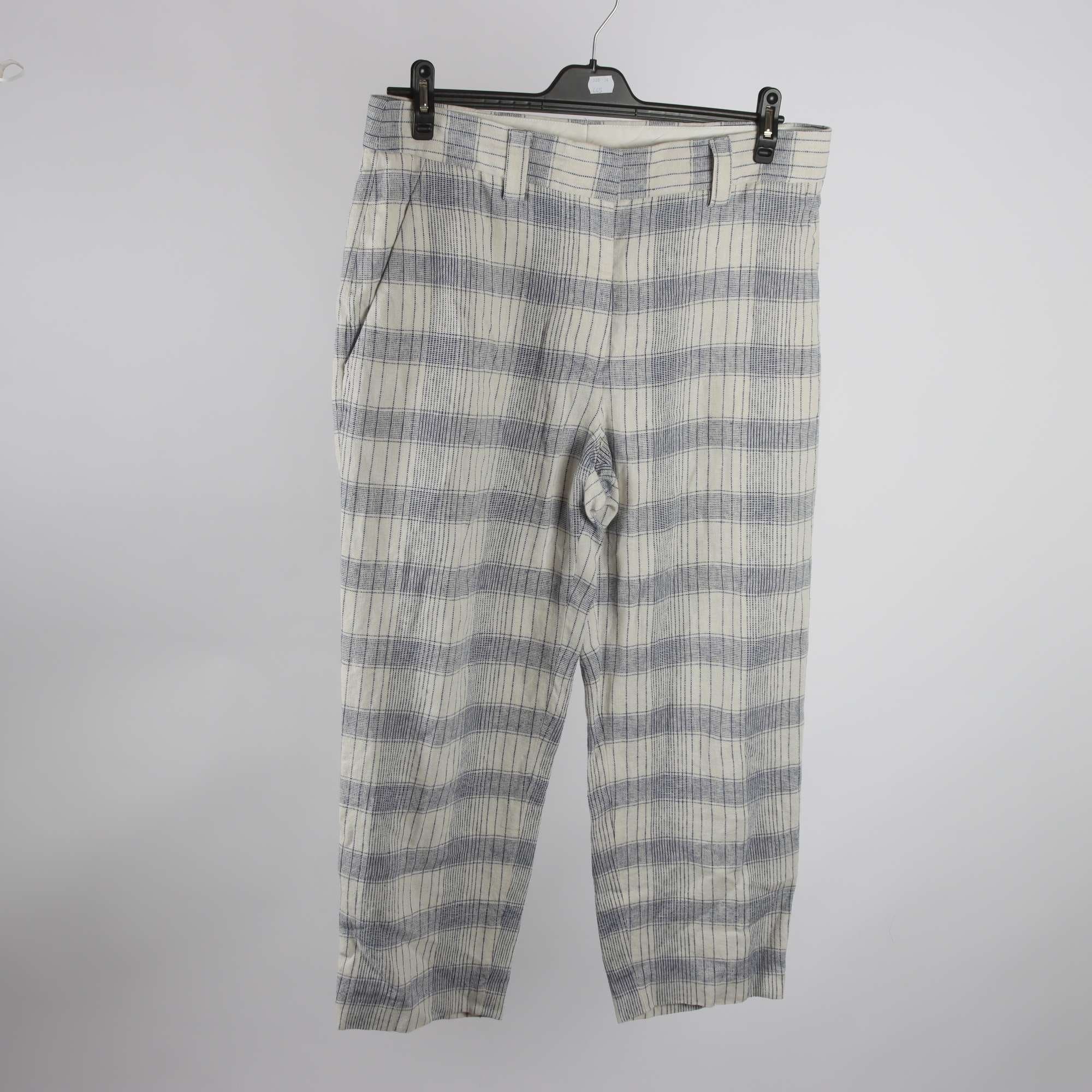 Byxor, Acne Studios, vit, blå, stl. 42.