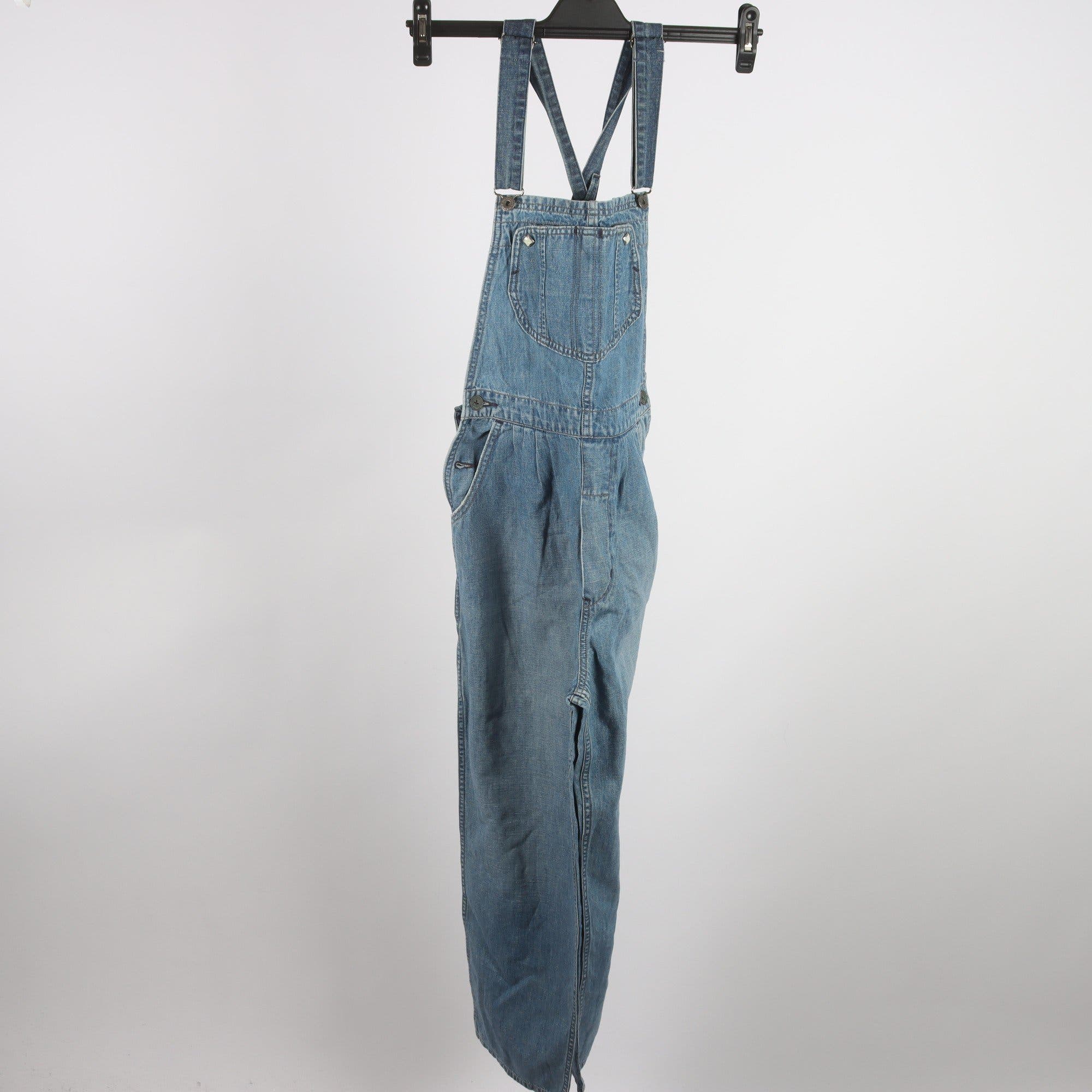 Hängselbyxor, Levis, blå, jeans, stl. S.