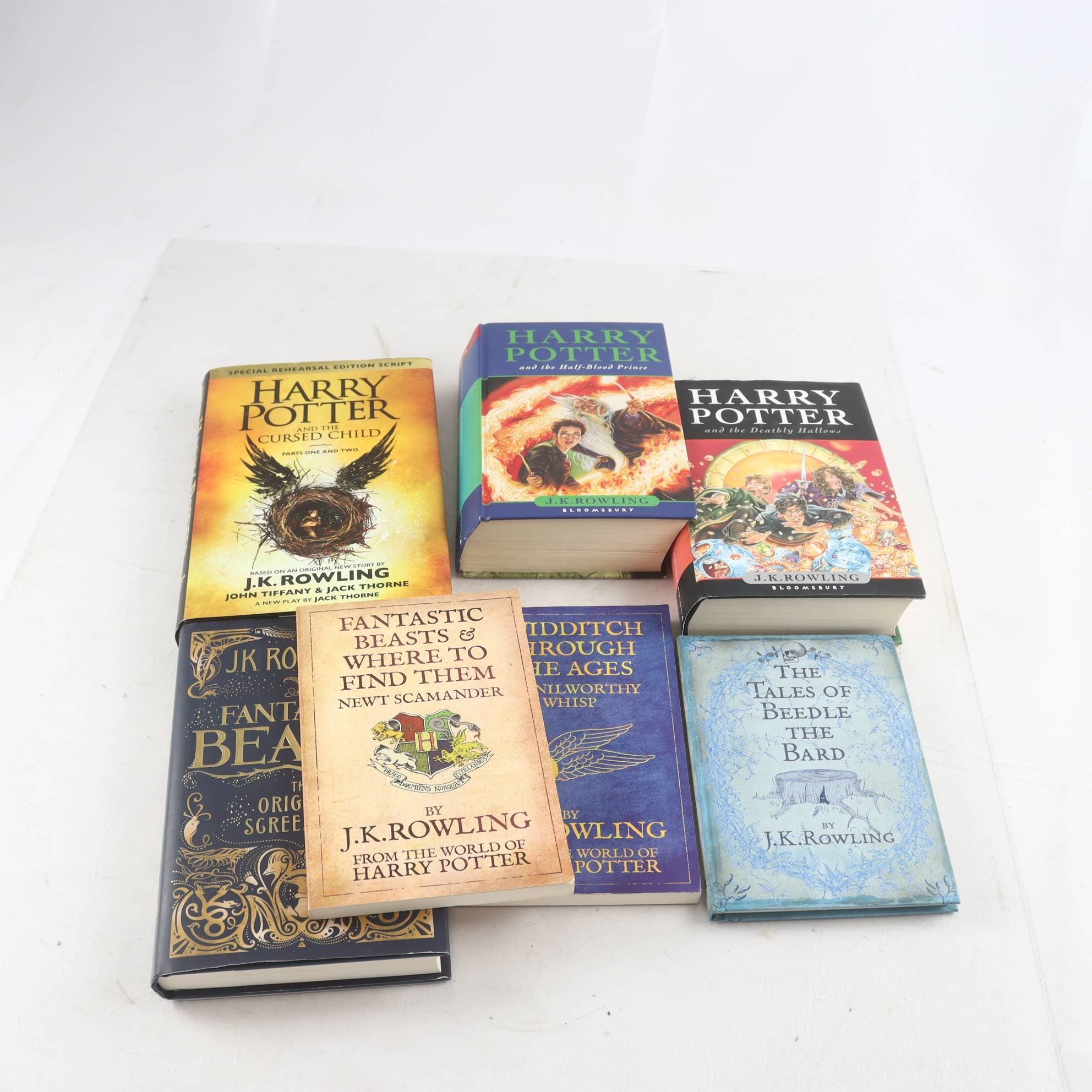 J.K Rowling paket, 7 böcker, engelska. Harry Potter, Fantastic Beasts m.fl.