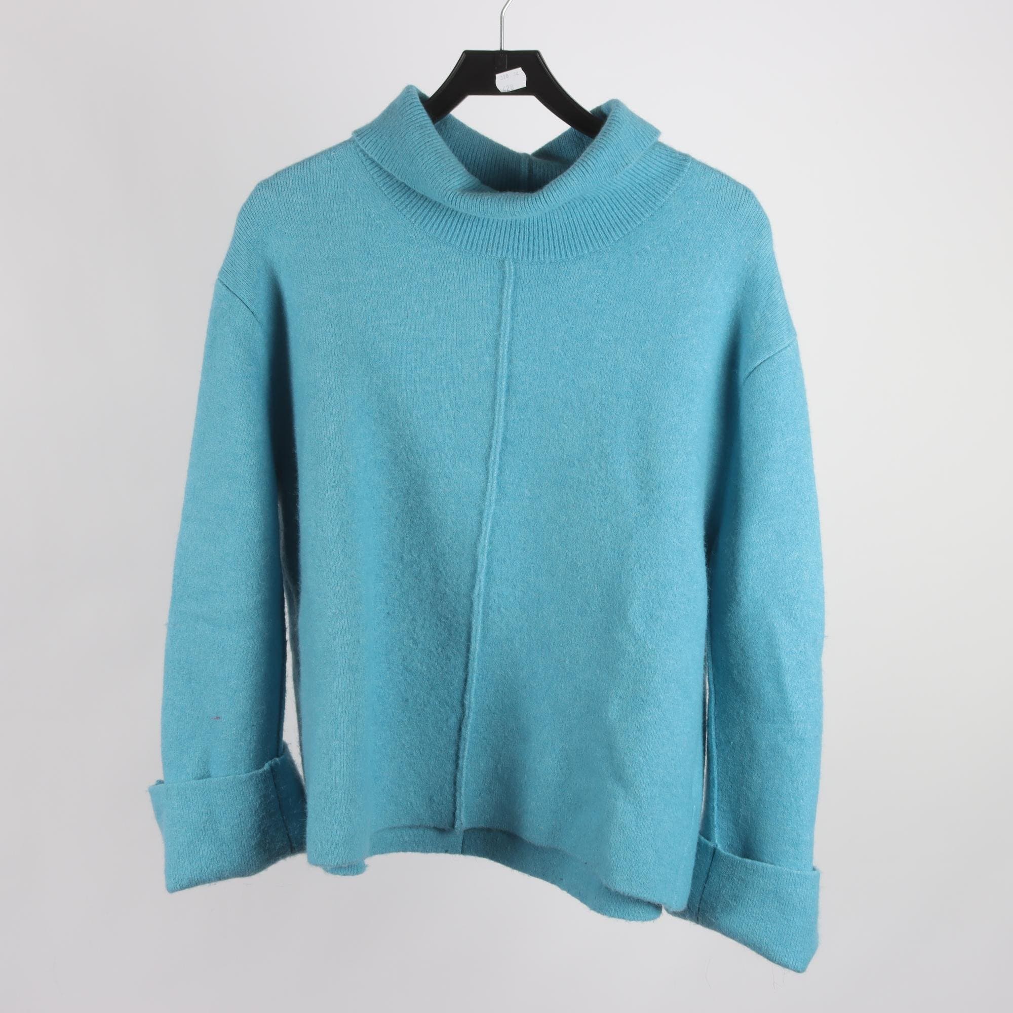 Tröja, H&M Studio, blå, ull, alpaca, stl. M.