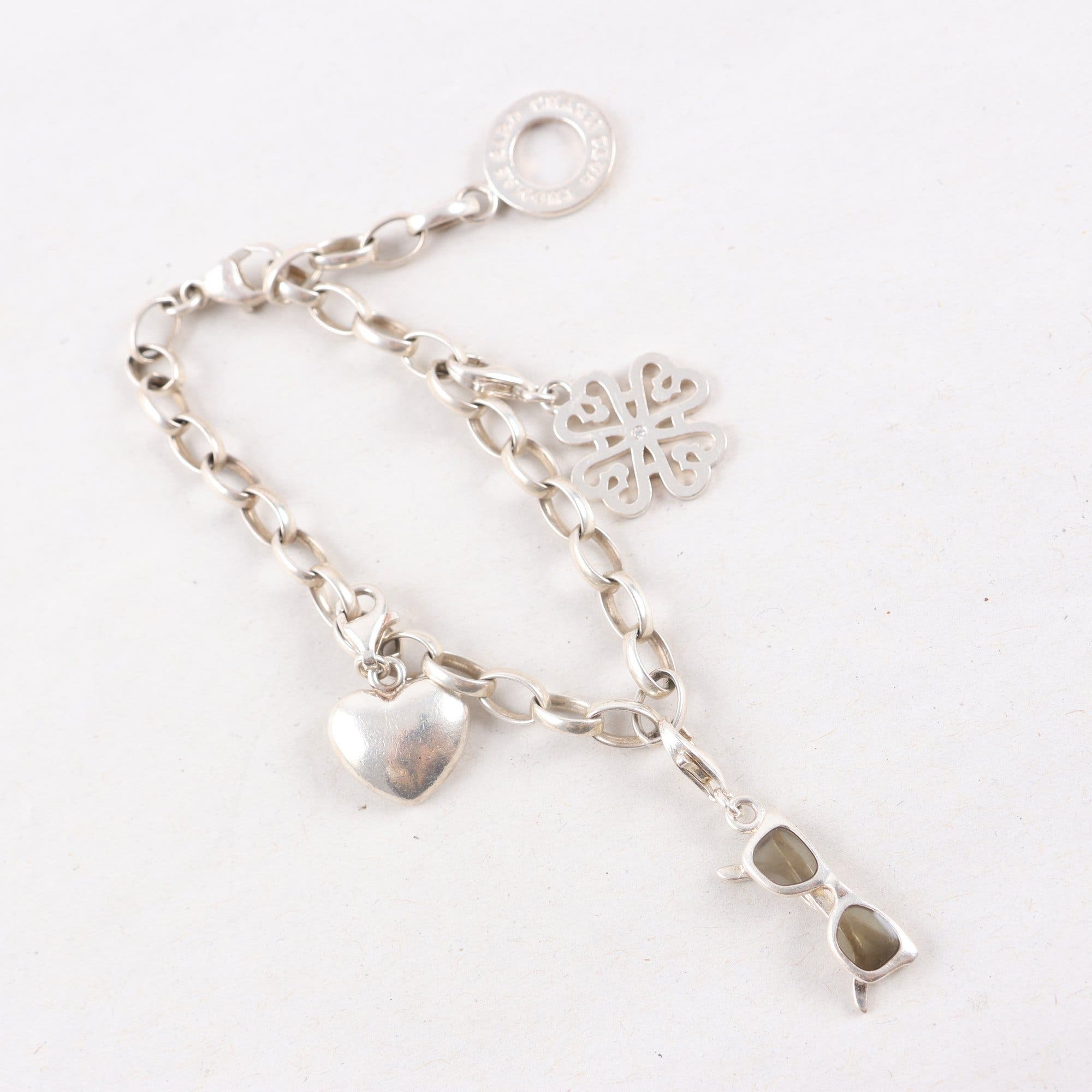Armband med berlocker, Thomas Saboo, Silver 925