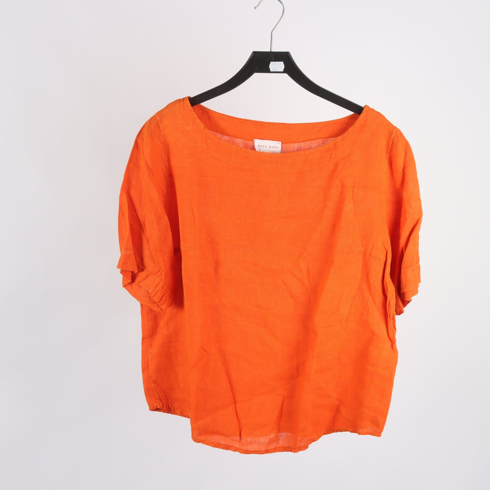 Blus, Maja Roos, orange, 100% lin, stl. L.