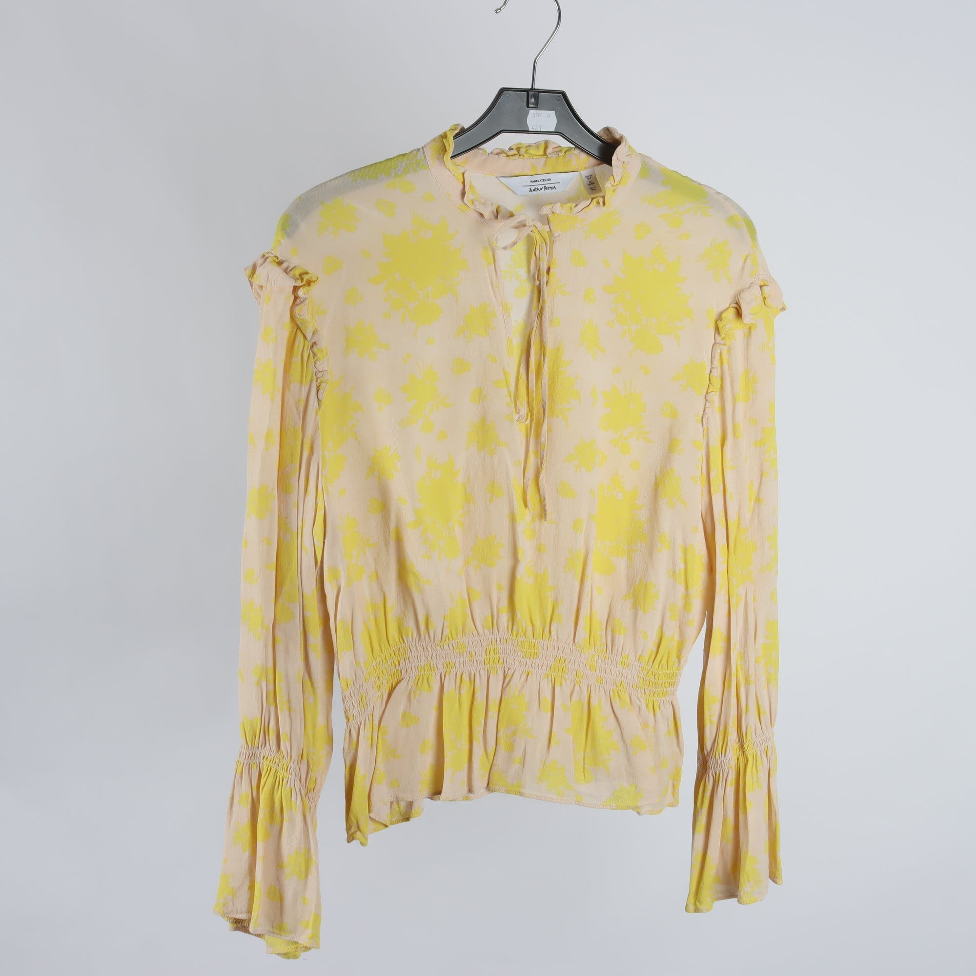 Blus, & Other Stories, gul, beige, stl. 38.