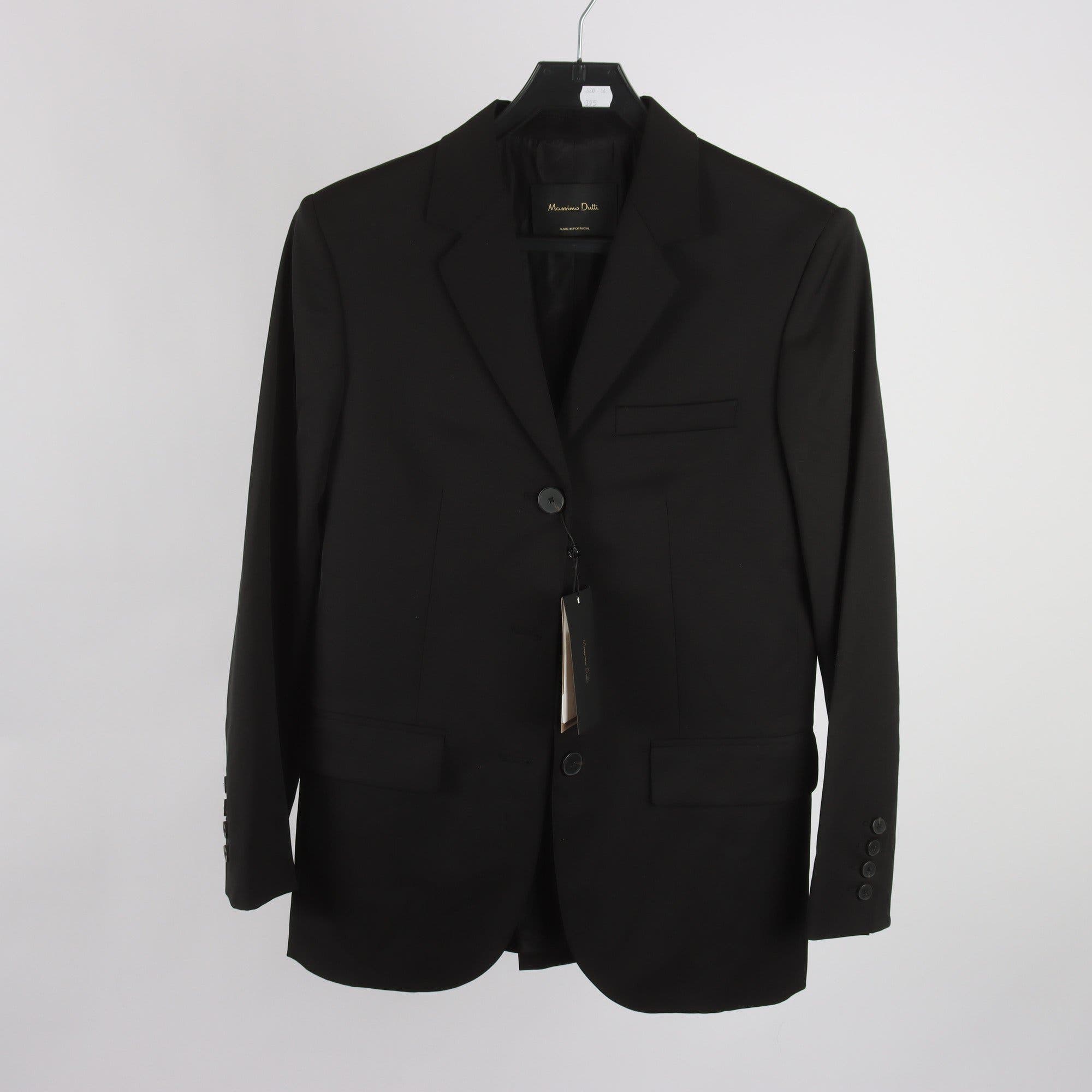 Kavaj, Massimo Dutti, svart, stl. 34.