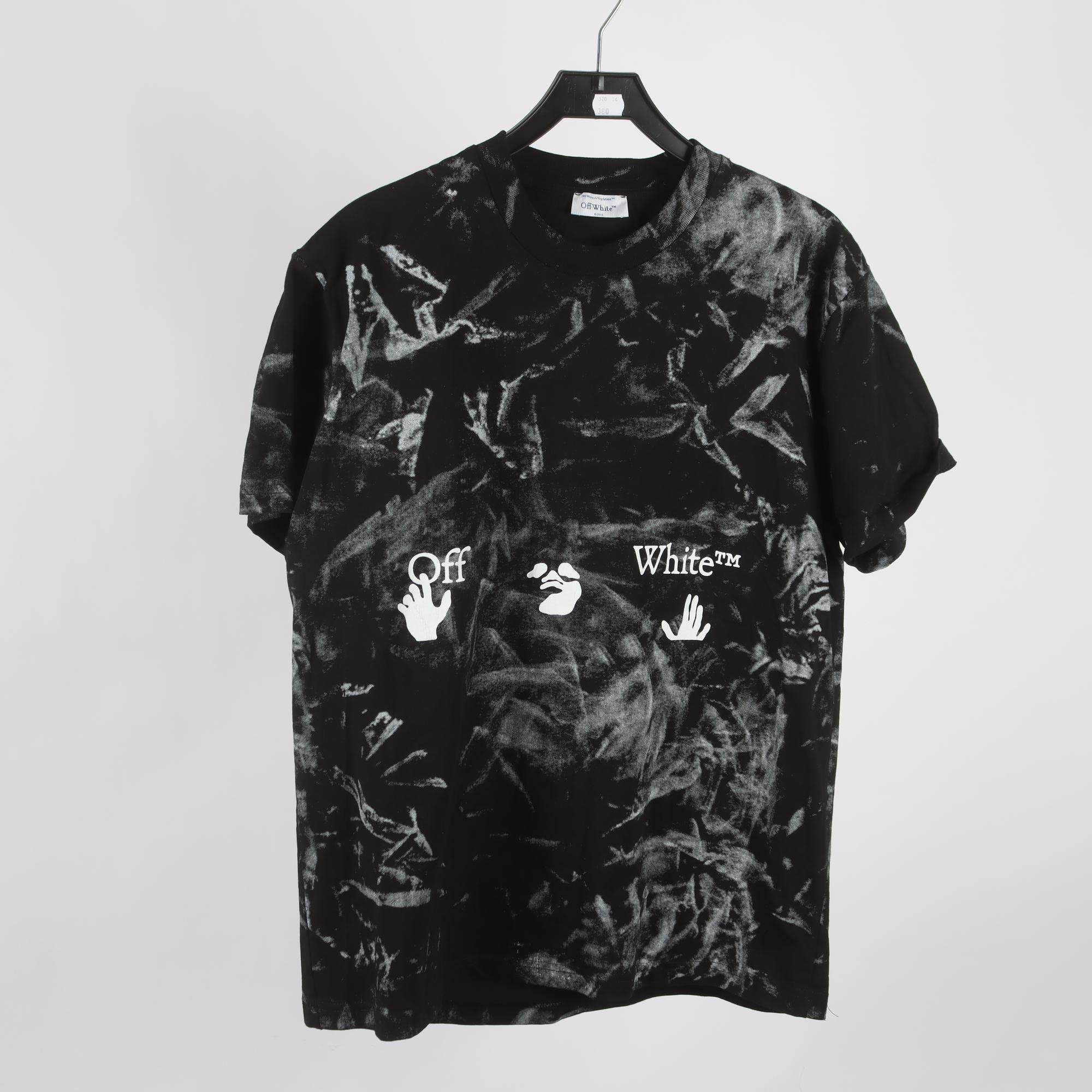 T-shirt, Off-White, svart, vit, stl. XL.