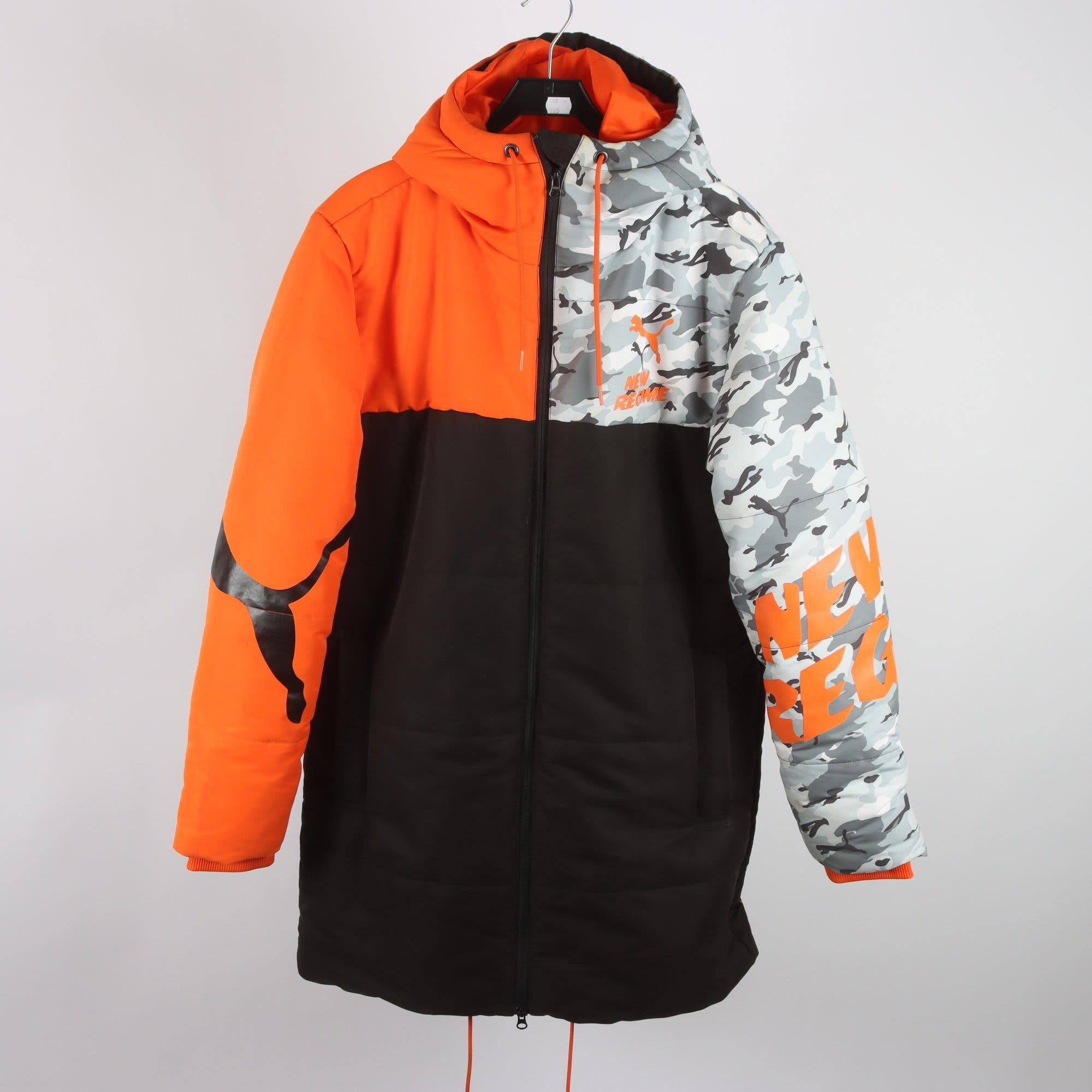 Vinterjacka, Puma, grå, svart, orange, stl. M.