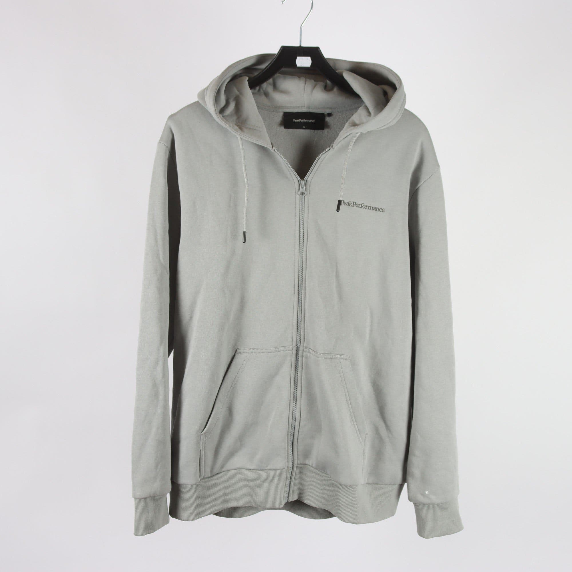 Hoodie, Peak Performance, grå, stl. XL.