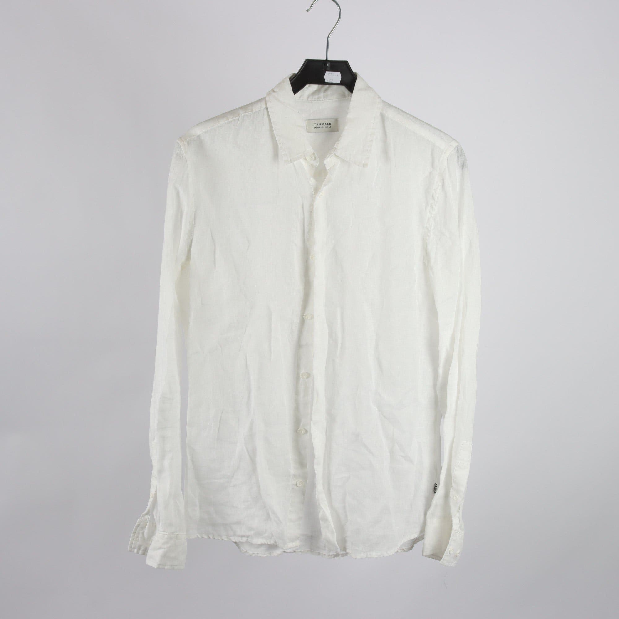 Skjorta, Tailored, vit, 100% lin, stl. M.