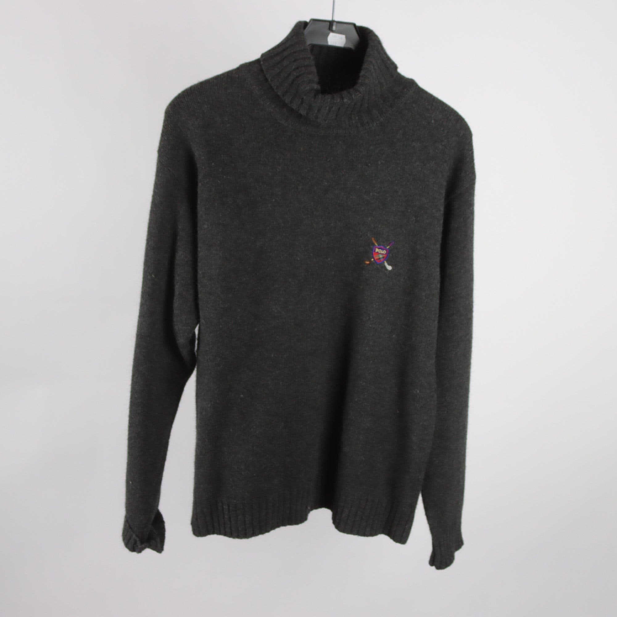 Polotröja, Polo Ralph Lauren, grå, 100% lammull, stl. M.