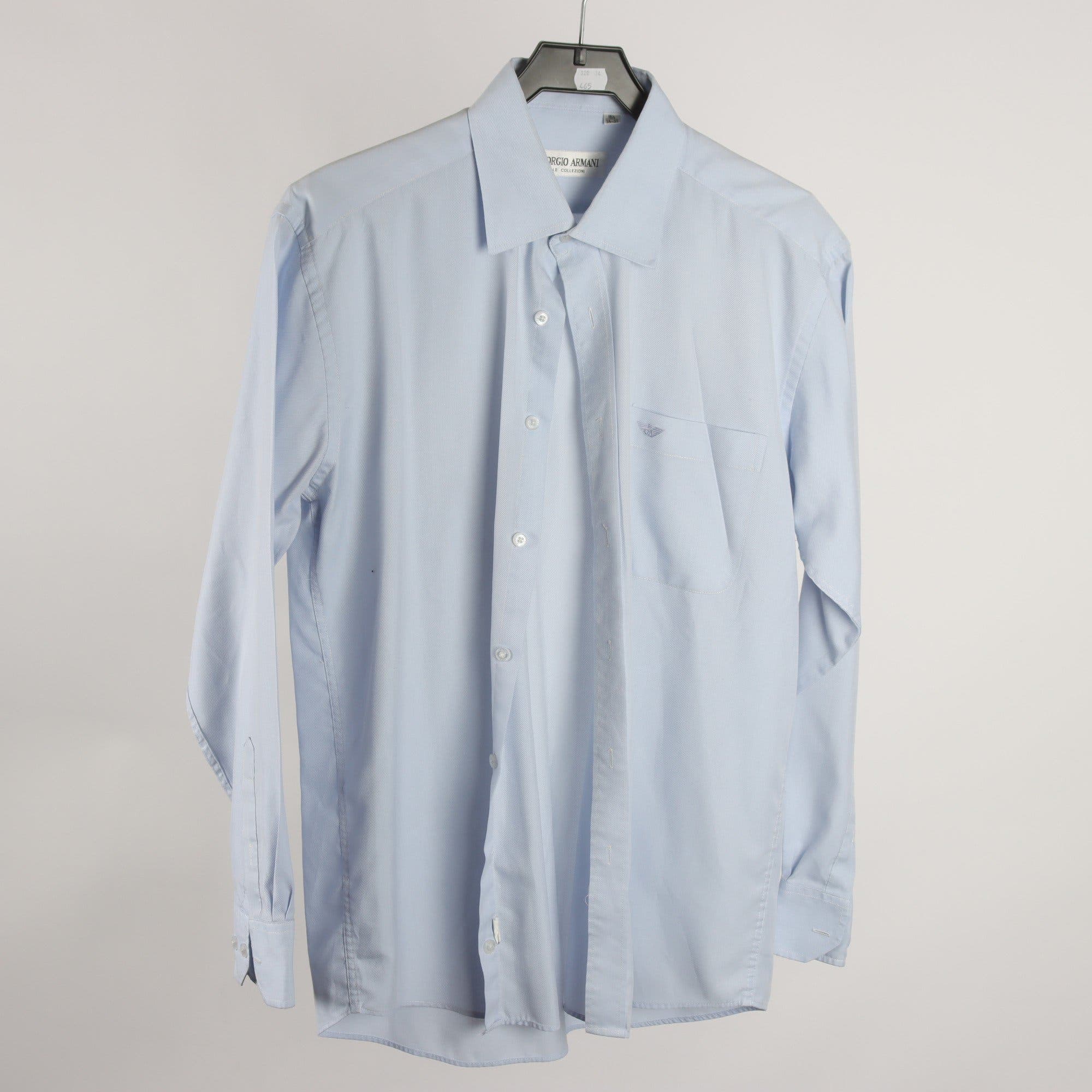 Skjorta, Giorgio Armani, ljusblå, stl. 34-35, 16 1/2.