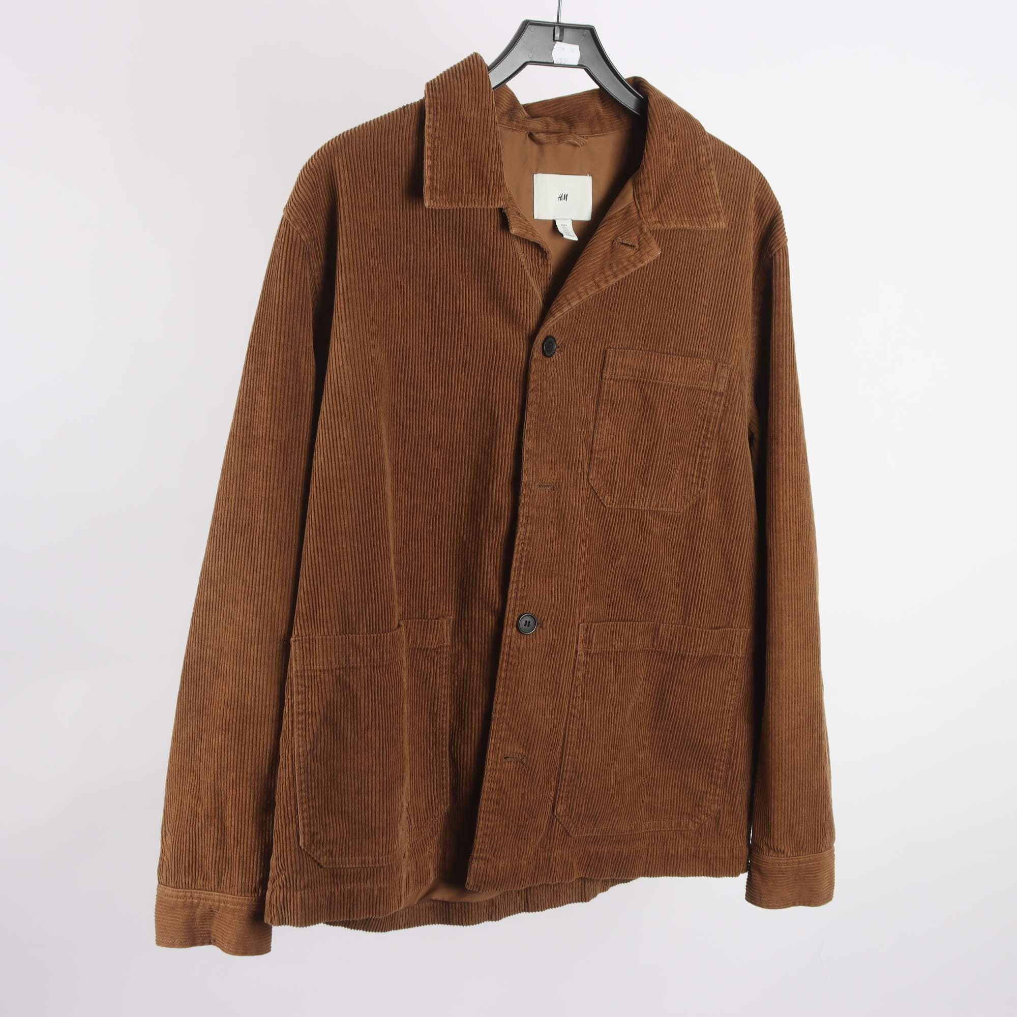 Worker Jacket, H&M, brun, manchester, stl. L.