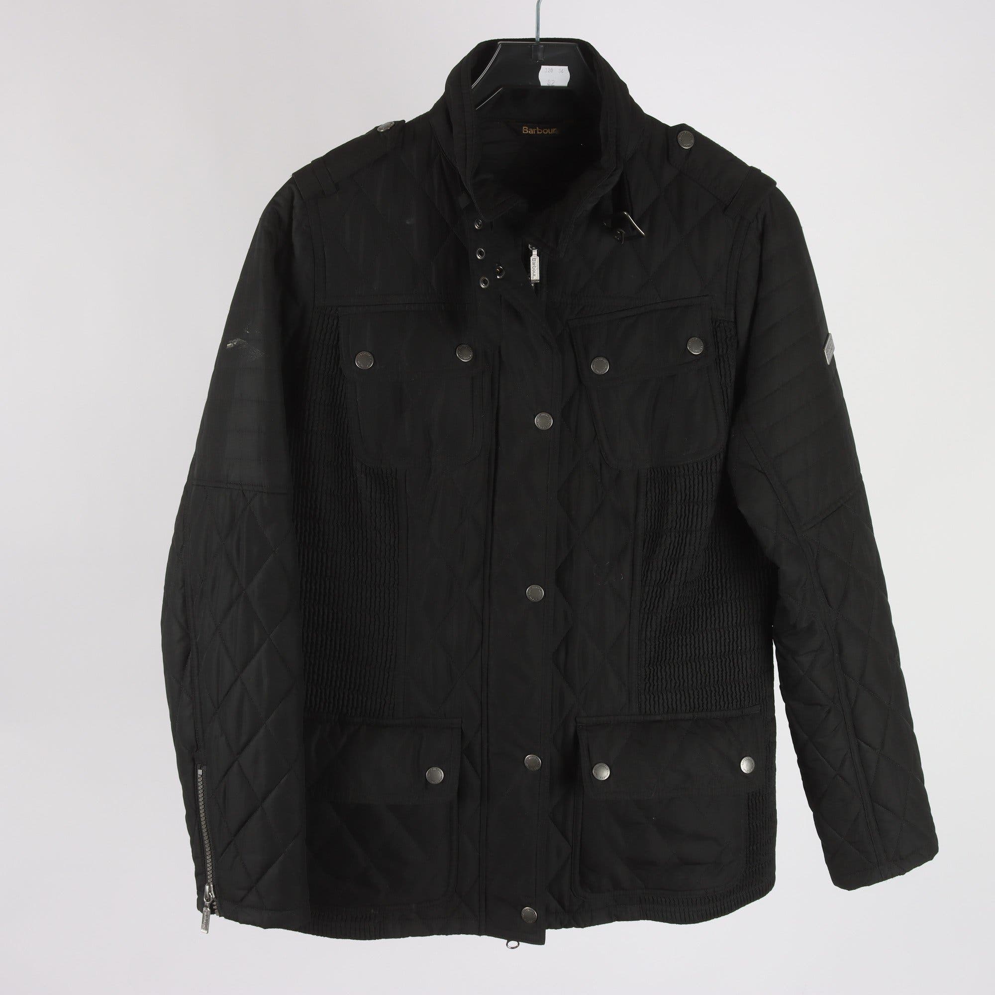 Jacka, Barbour, svart, stl. 40.