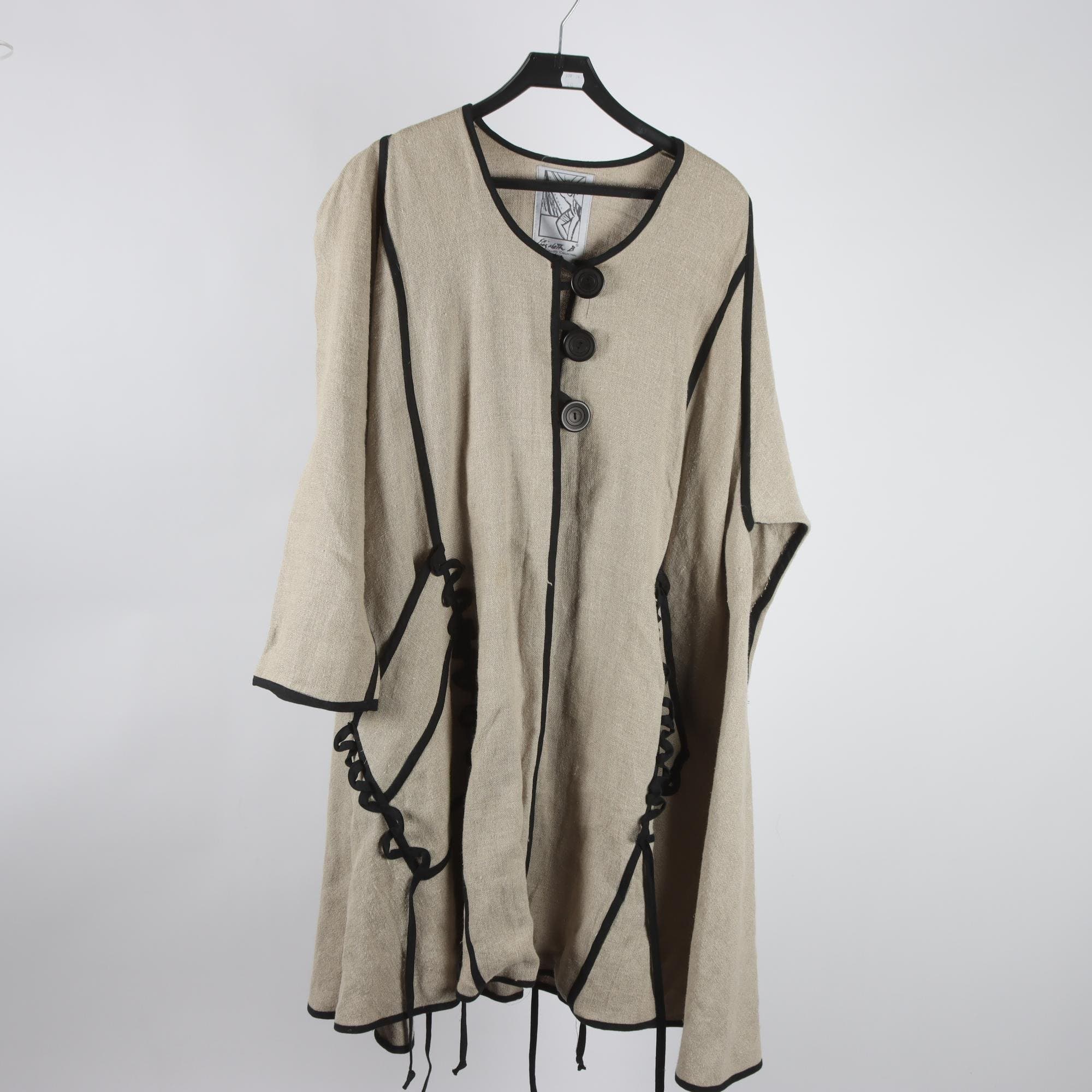 Kappa, Elisabeth B, beige, lin, stl. ca. XL-XXL.