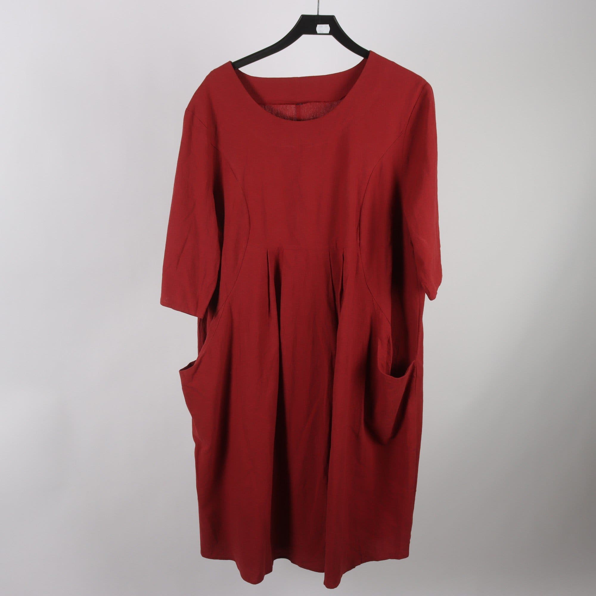 Klänning, Okänd, 2-pack, vinröd, senapsgul, stl. 2XL.