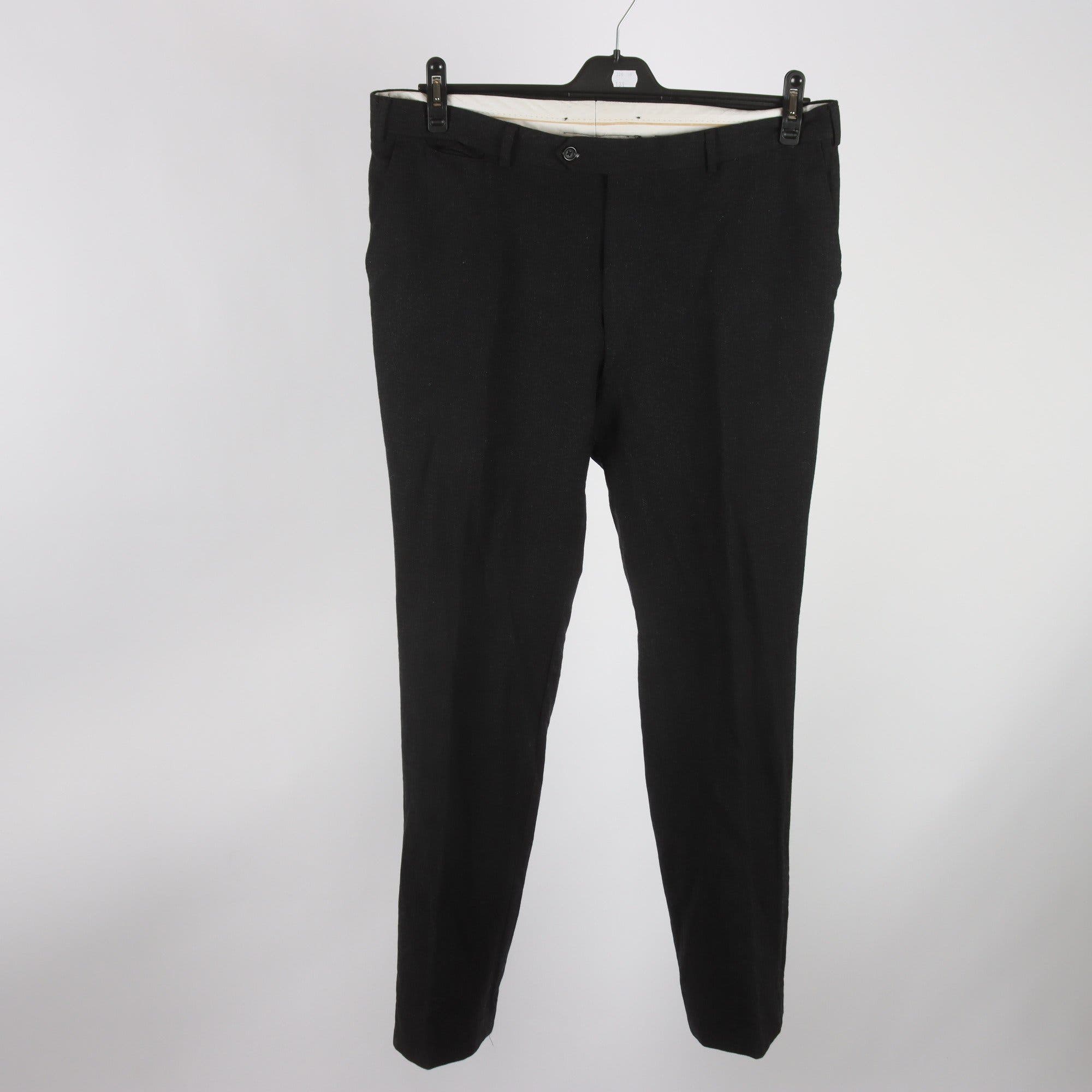 Byxor, Oscar Jacobson, svart, 100% ull, stl. 154.