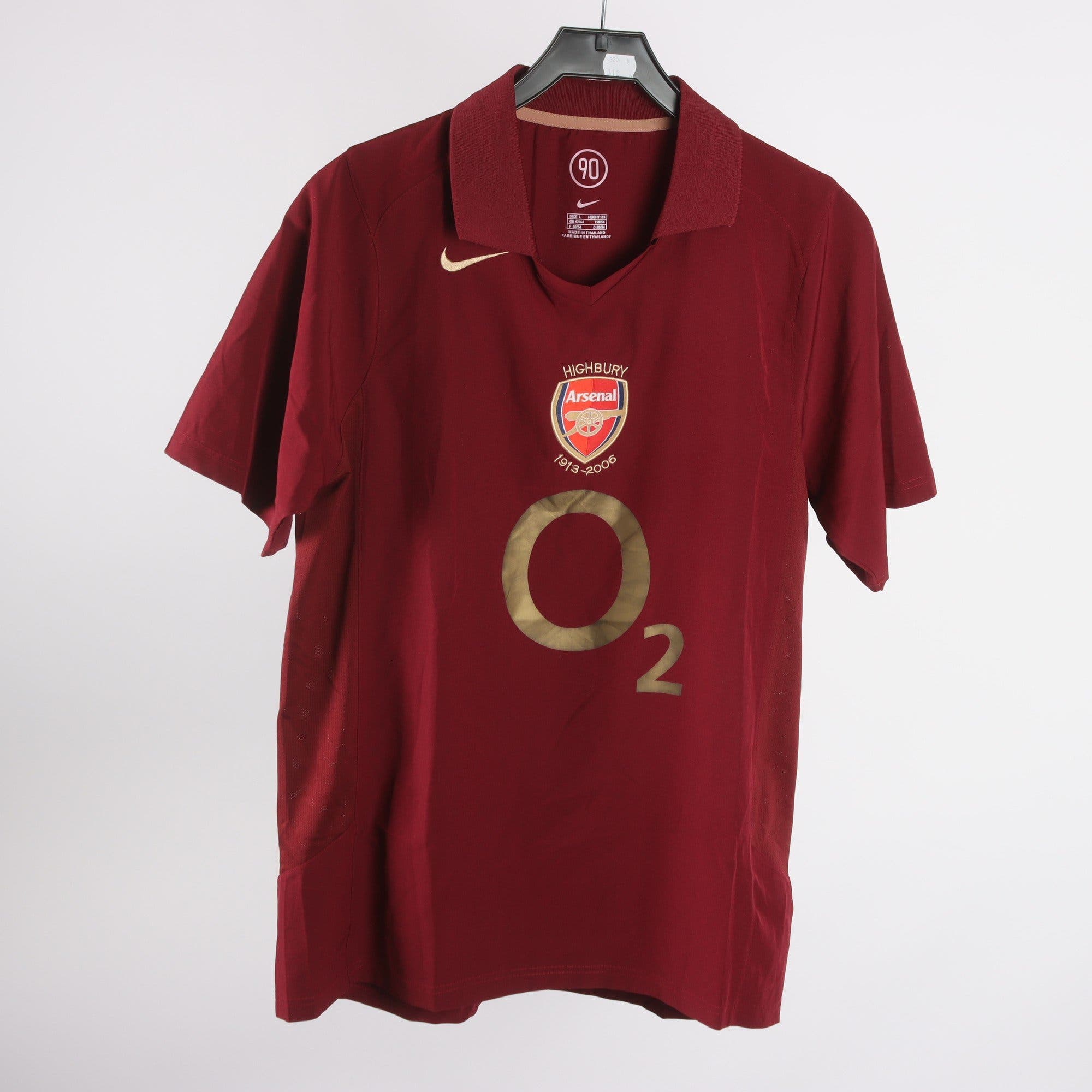 Fobollströja, Nike, Arsenal, vinröd, stl. L.