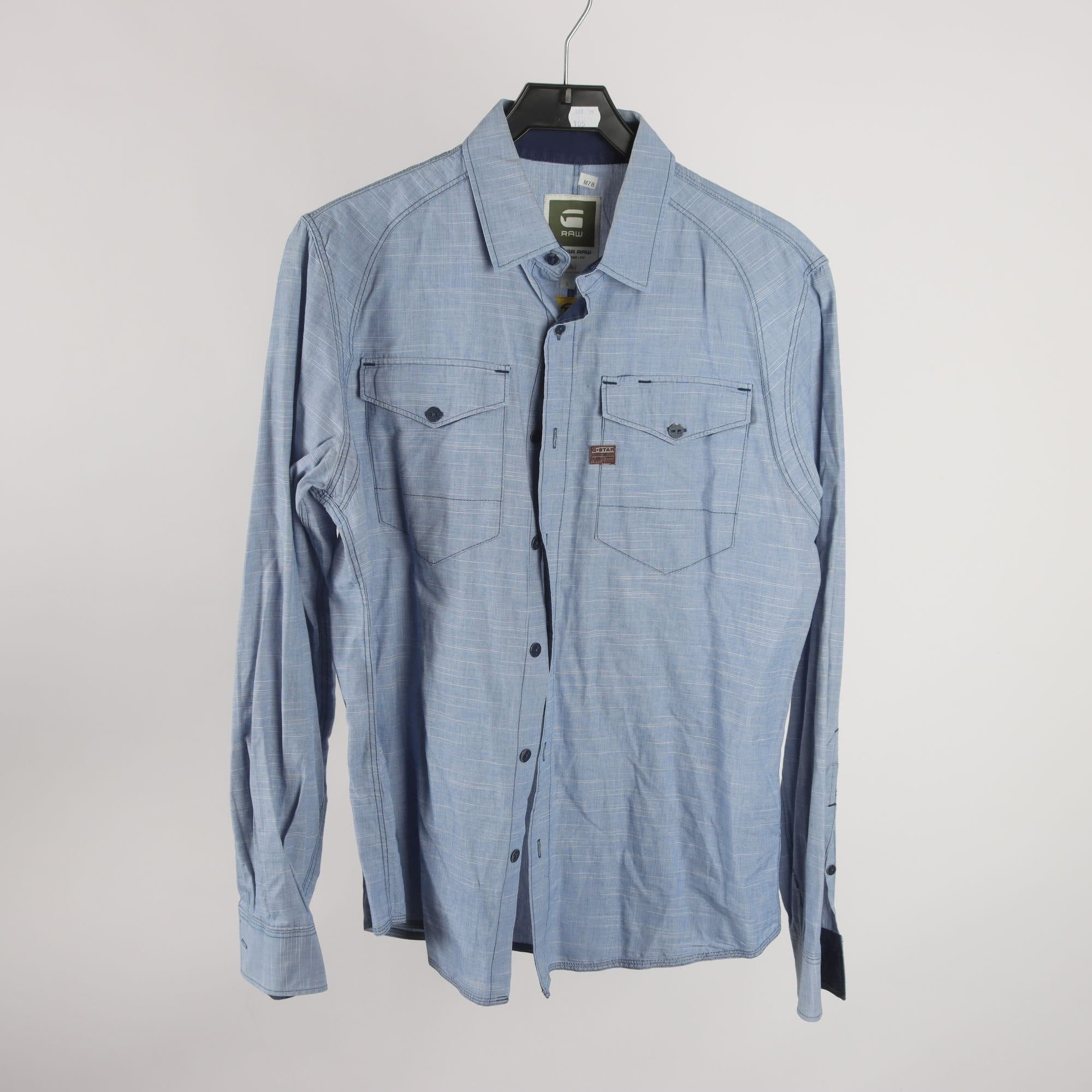 Skjorta, G-Star Raw, blå, stl. L.