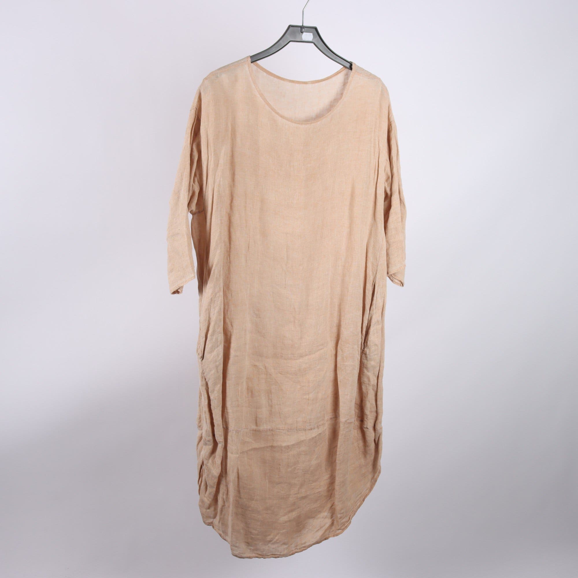 Klänning, Okänd, beige, stl. ca. L/XL.