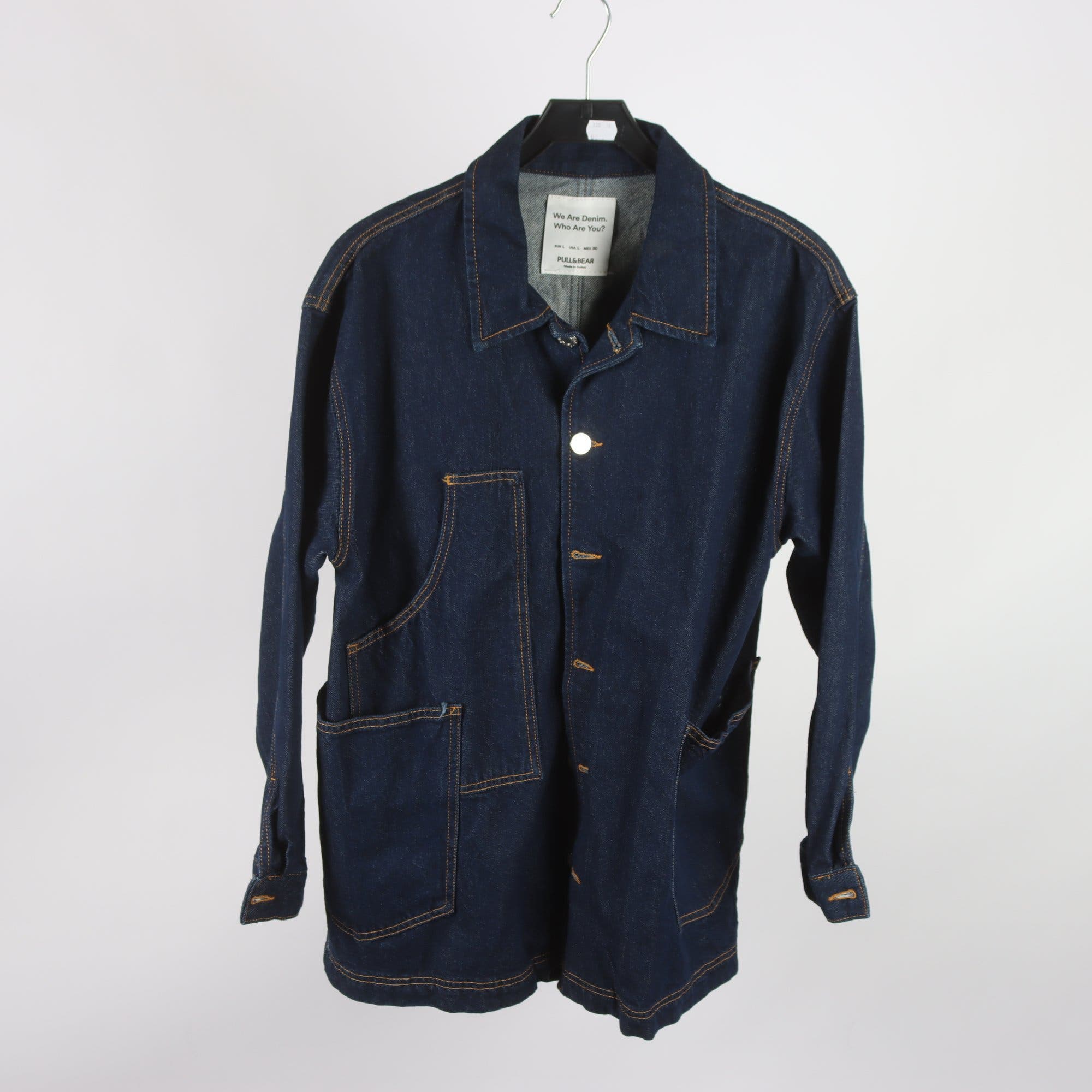 Jeansjacka, Pull & Bear, blå, stl. L.