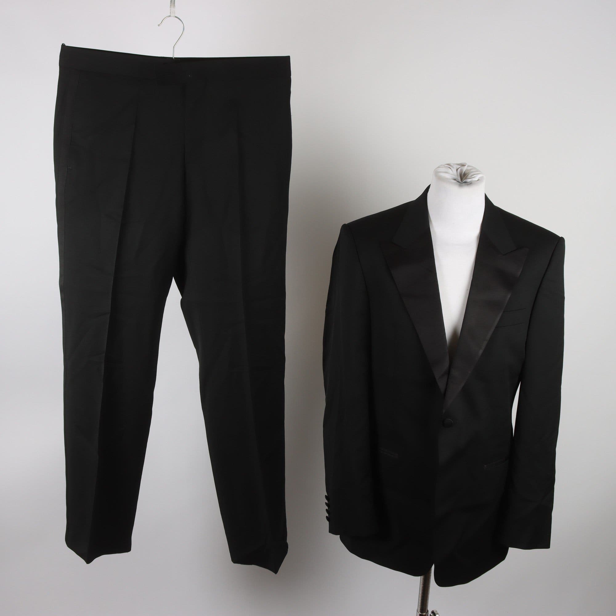 Smoking, Hugo Boss, svart, 100% ull, stl. 50