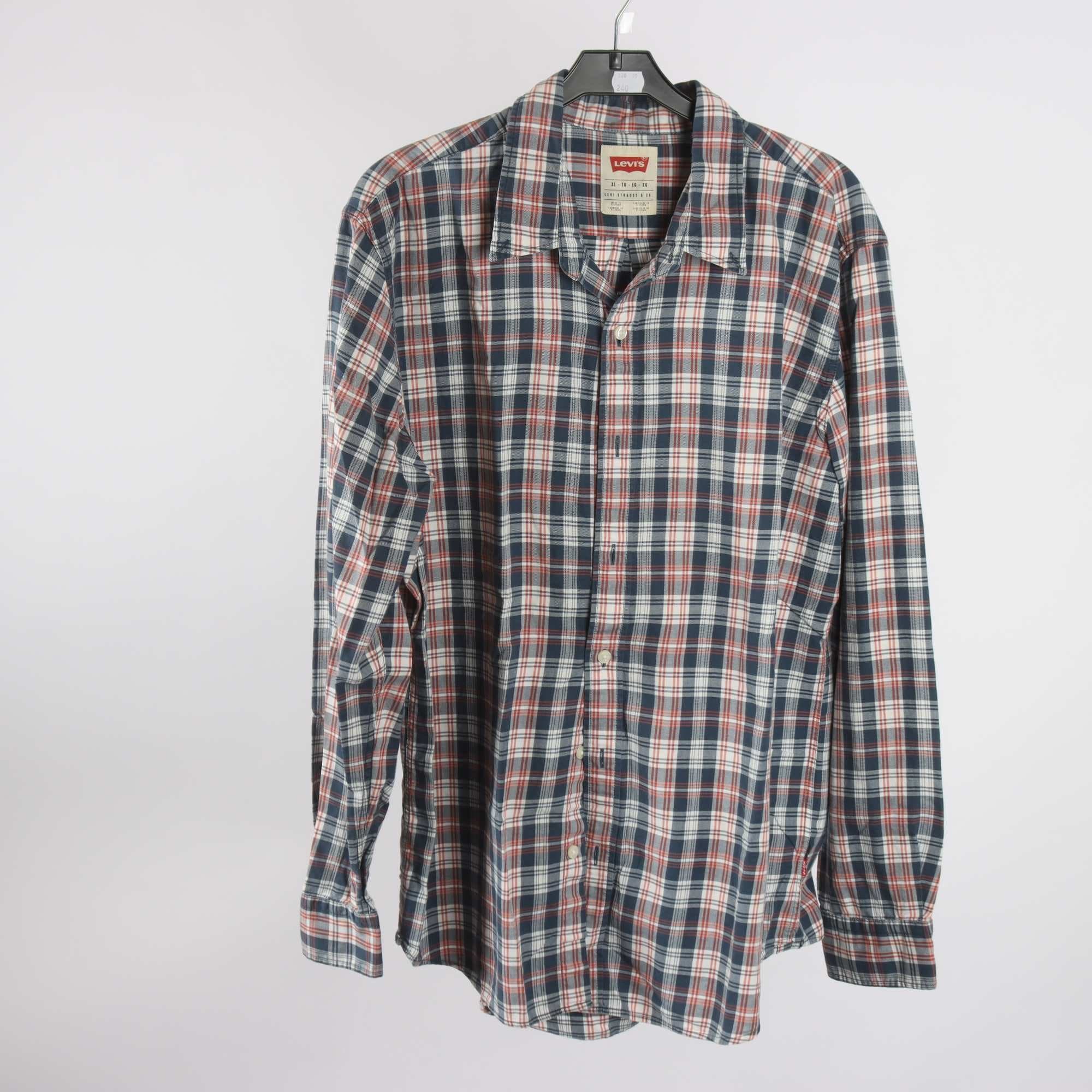 Skjorta, Levis, rutig, blå, stl. XL.